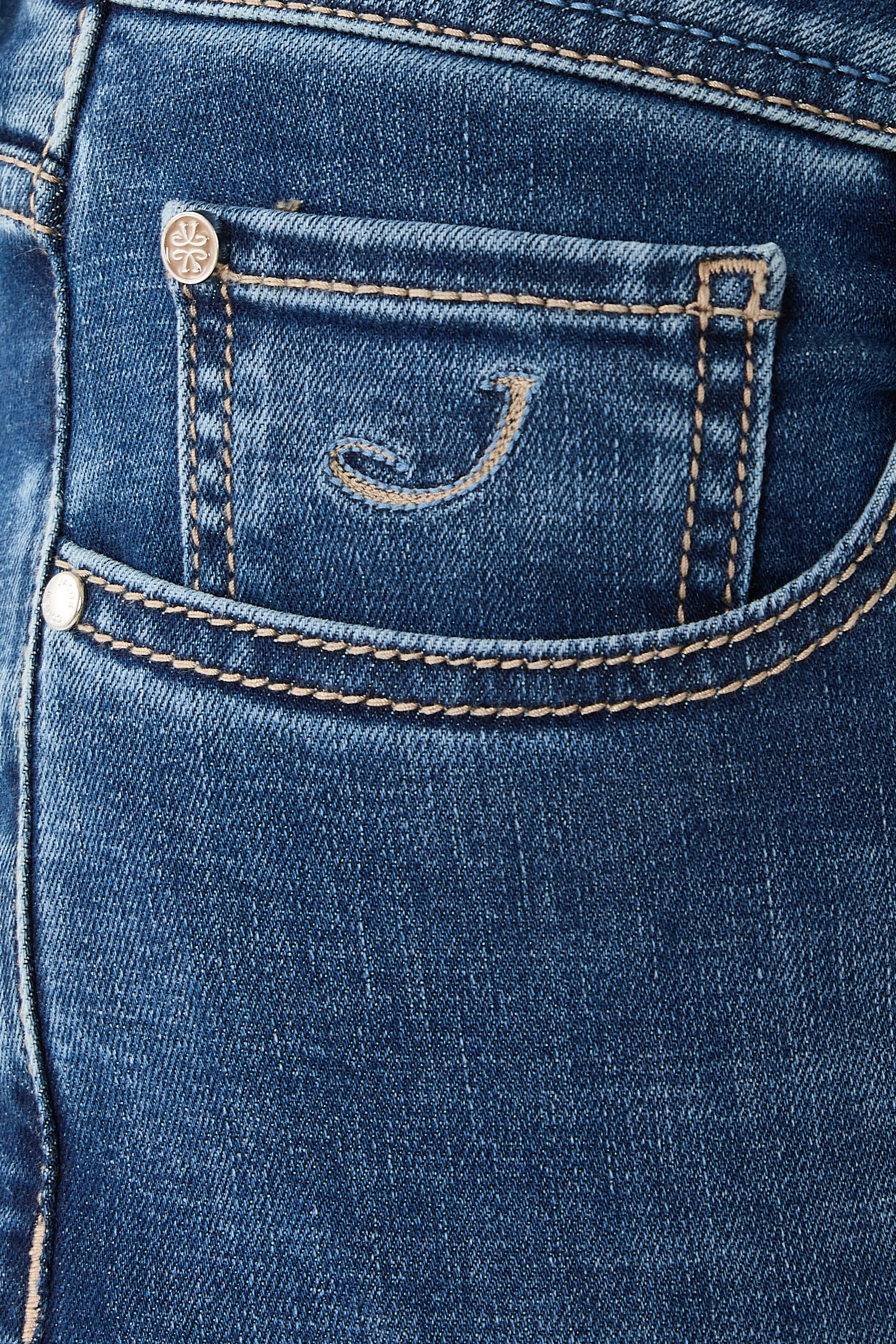Bard Fast Regular-Slim 5 Pocket Jeans in Power Stretch Denim