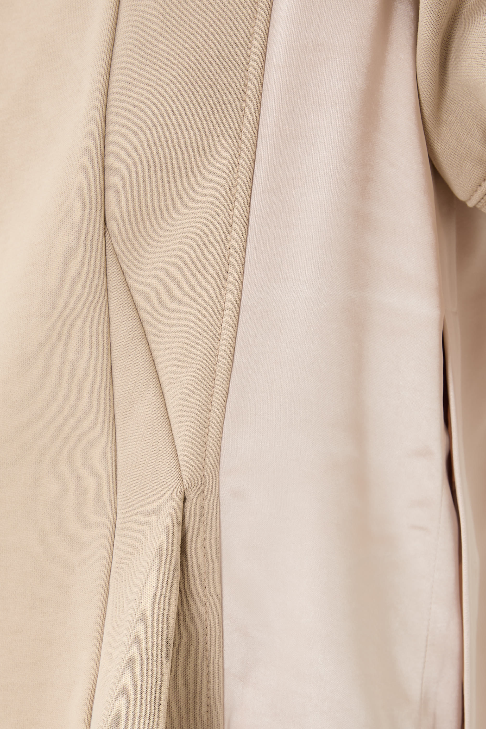 Satin Combo Flounce Top