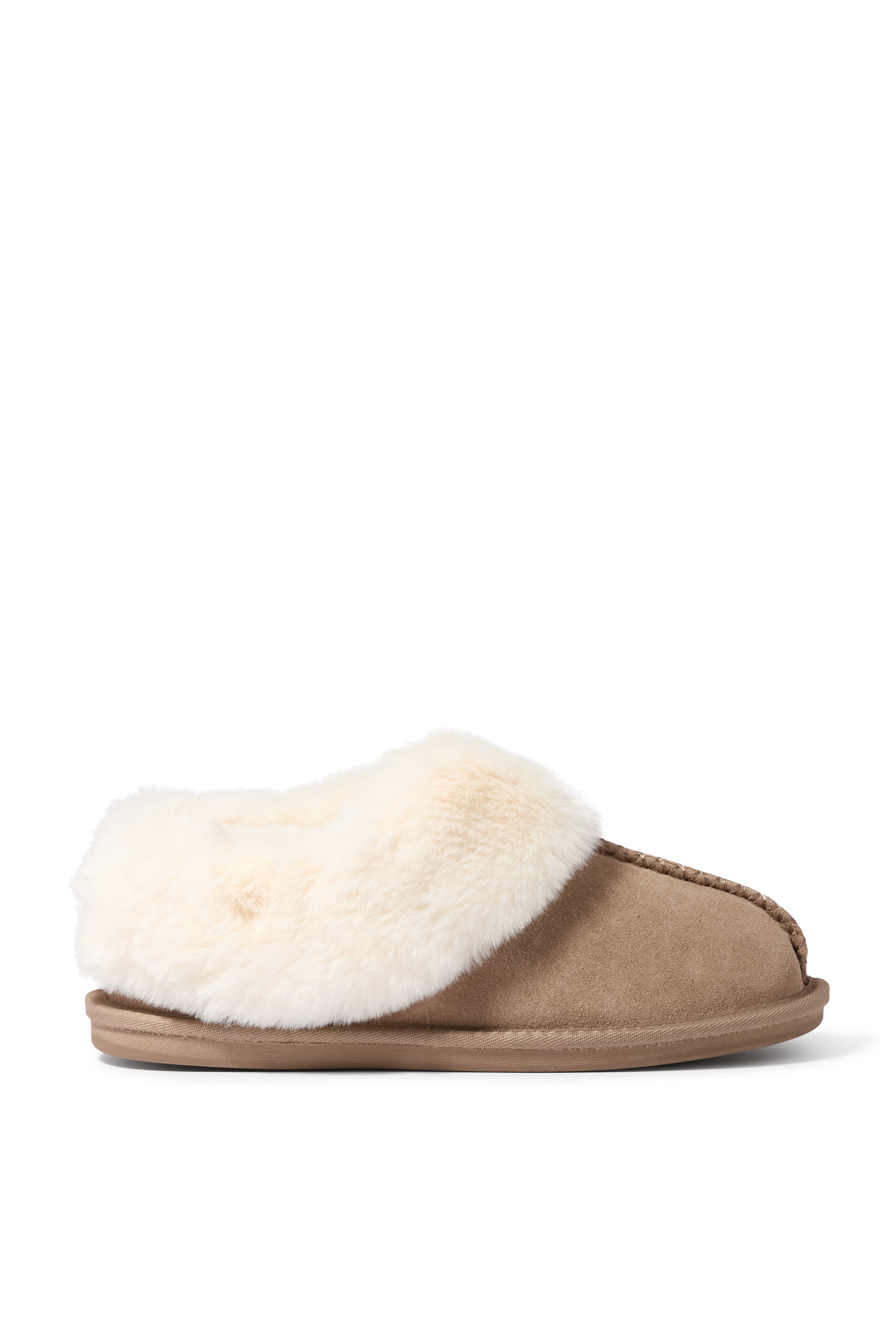 Suede Mule Slippers