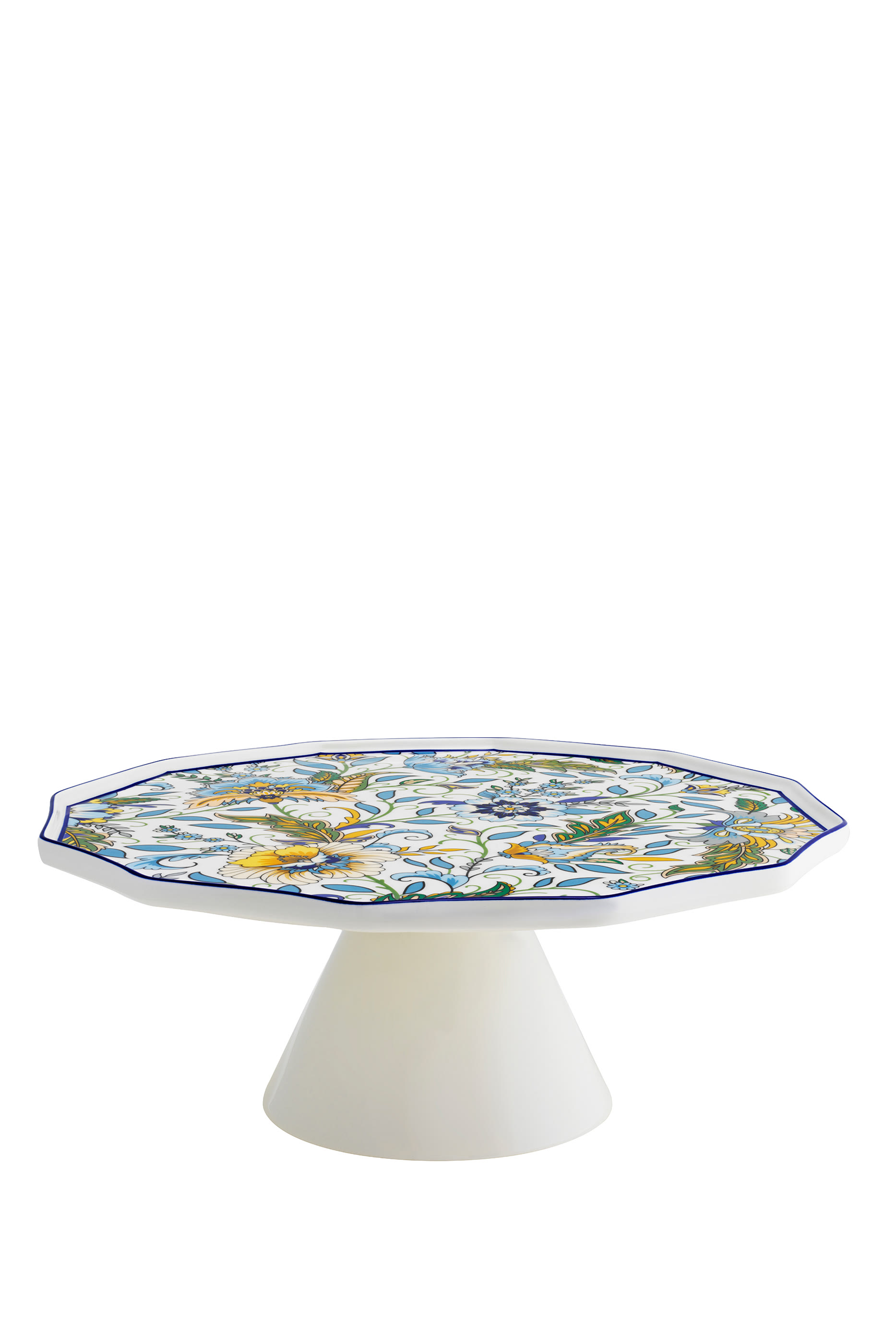 Roya Forest Footed Round Cake Platter 