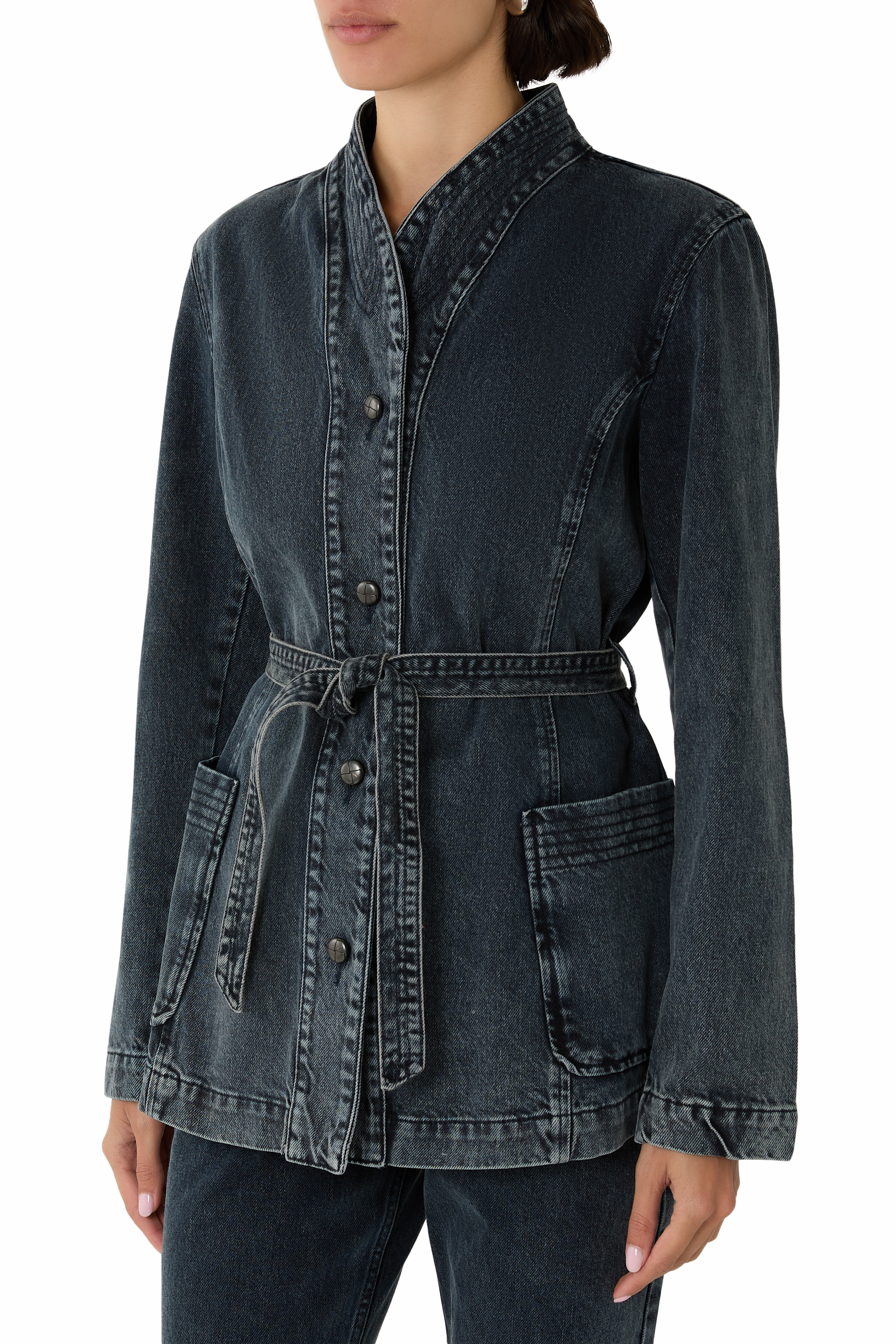 Belted Denim Jacket