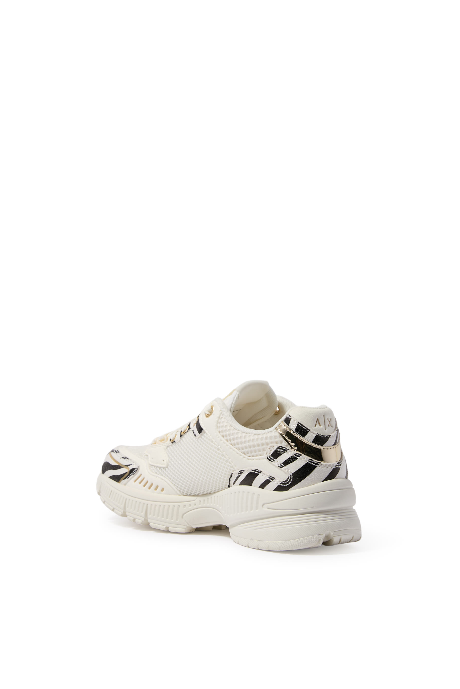 Abstract Pattern Mesh Sneakers