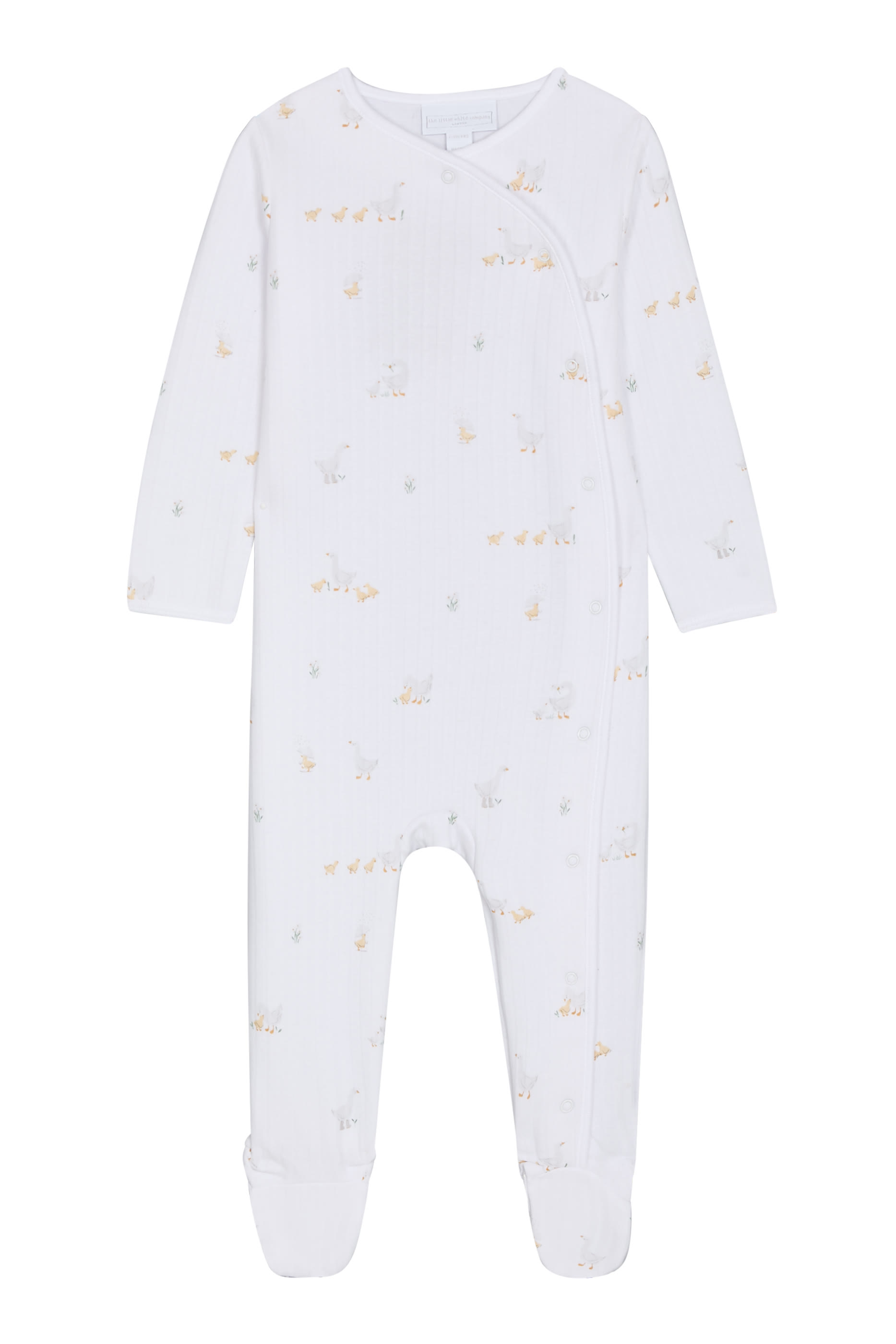 Organic Quilted Cotton Blend Walking Ducklings Wrap Sleepsuit