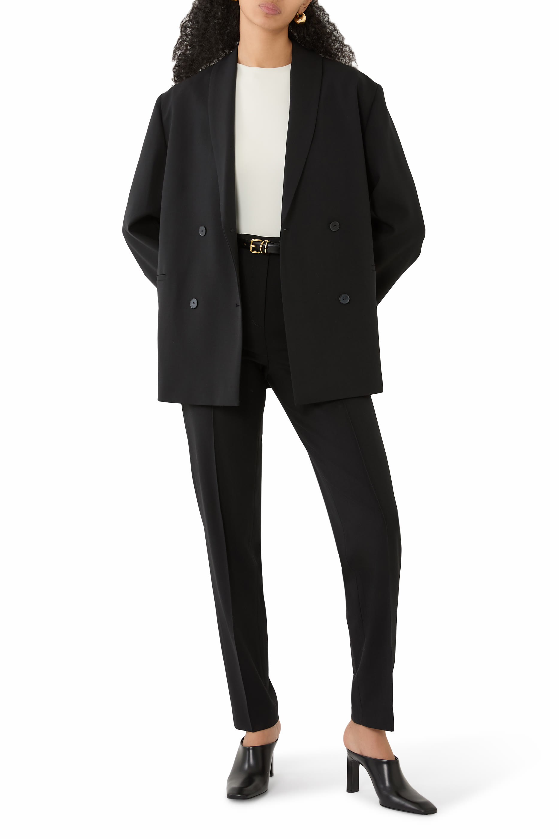  Sancia LDS Double Breasted Shawl Collar Jacket