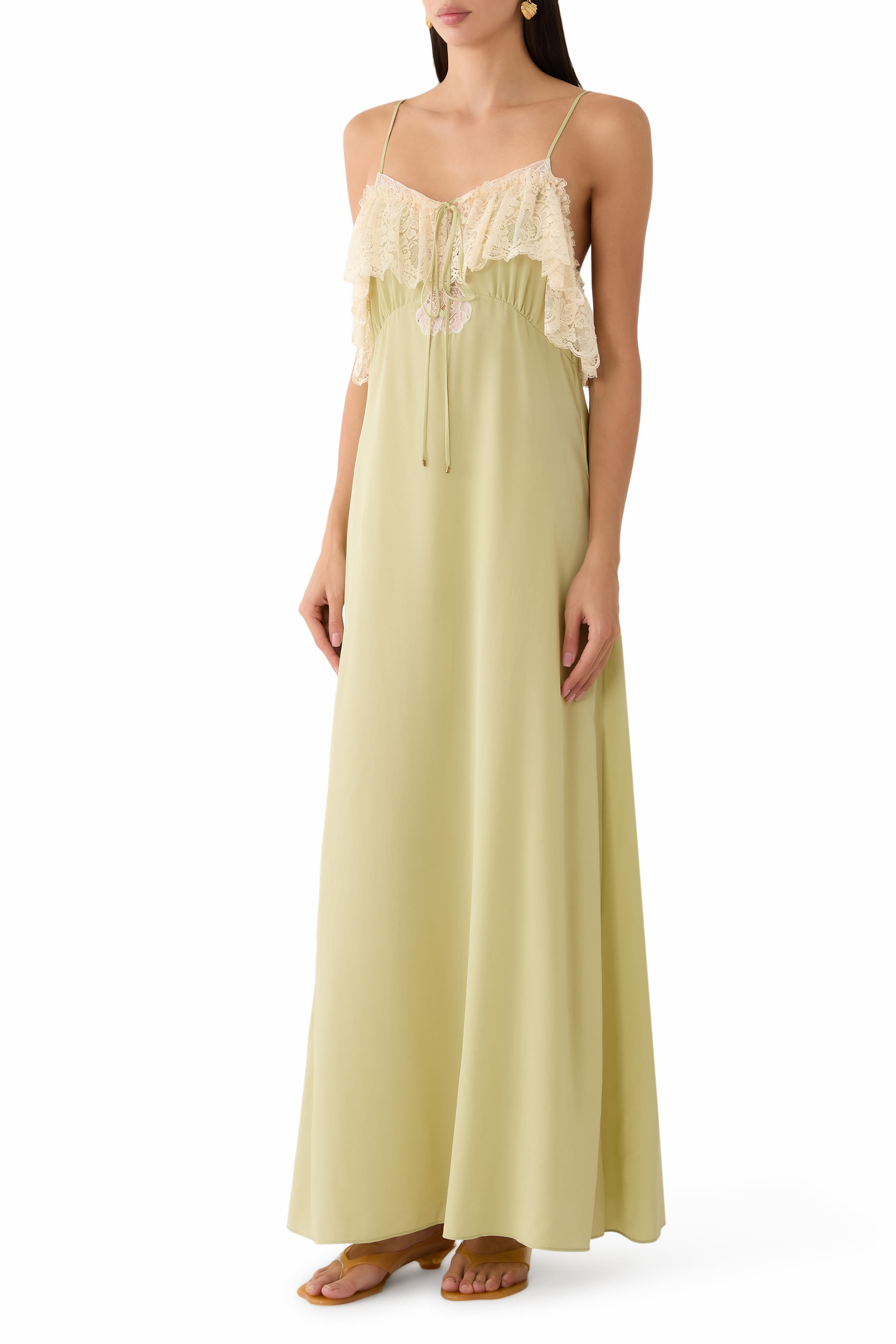 Thin-Strap Long Dress