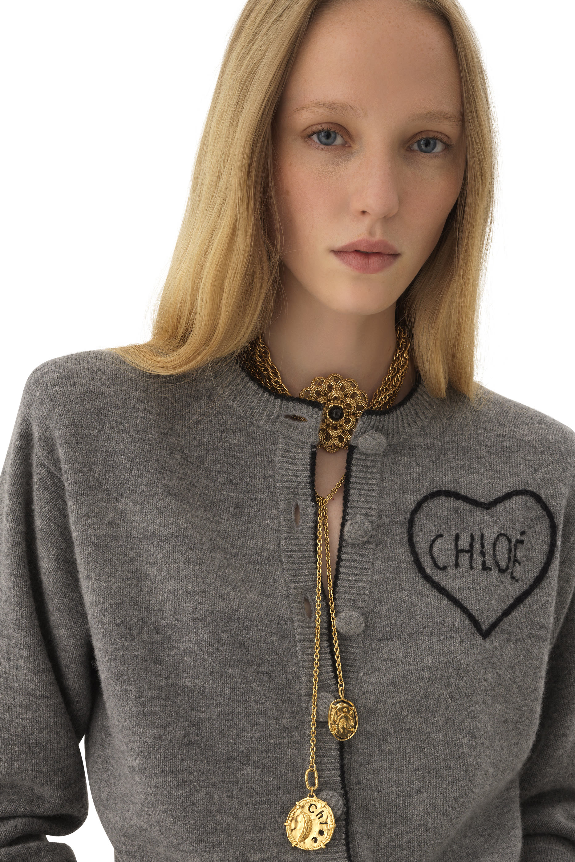  Fitted Logo Cardigan