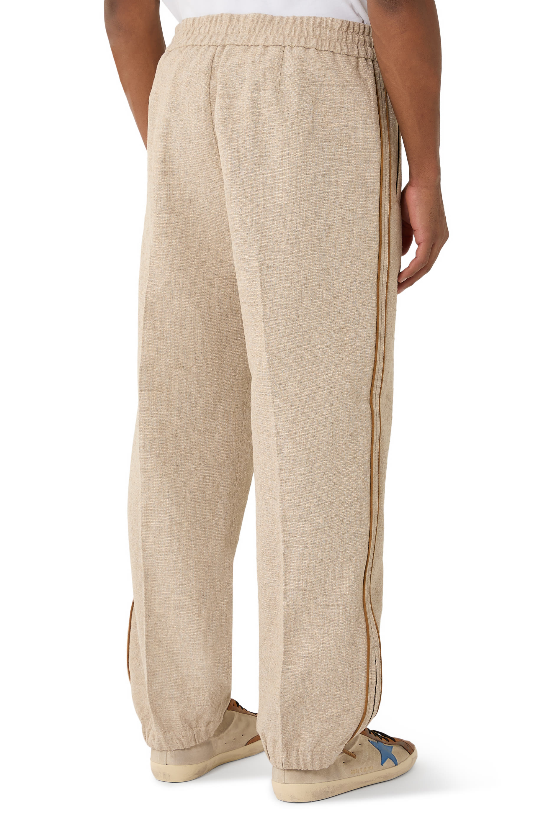  Slub Canvas Straight Pants