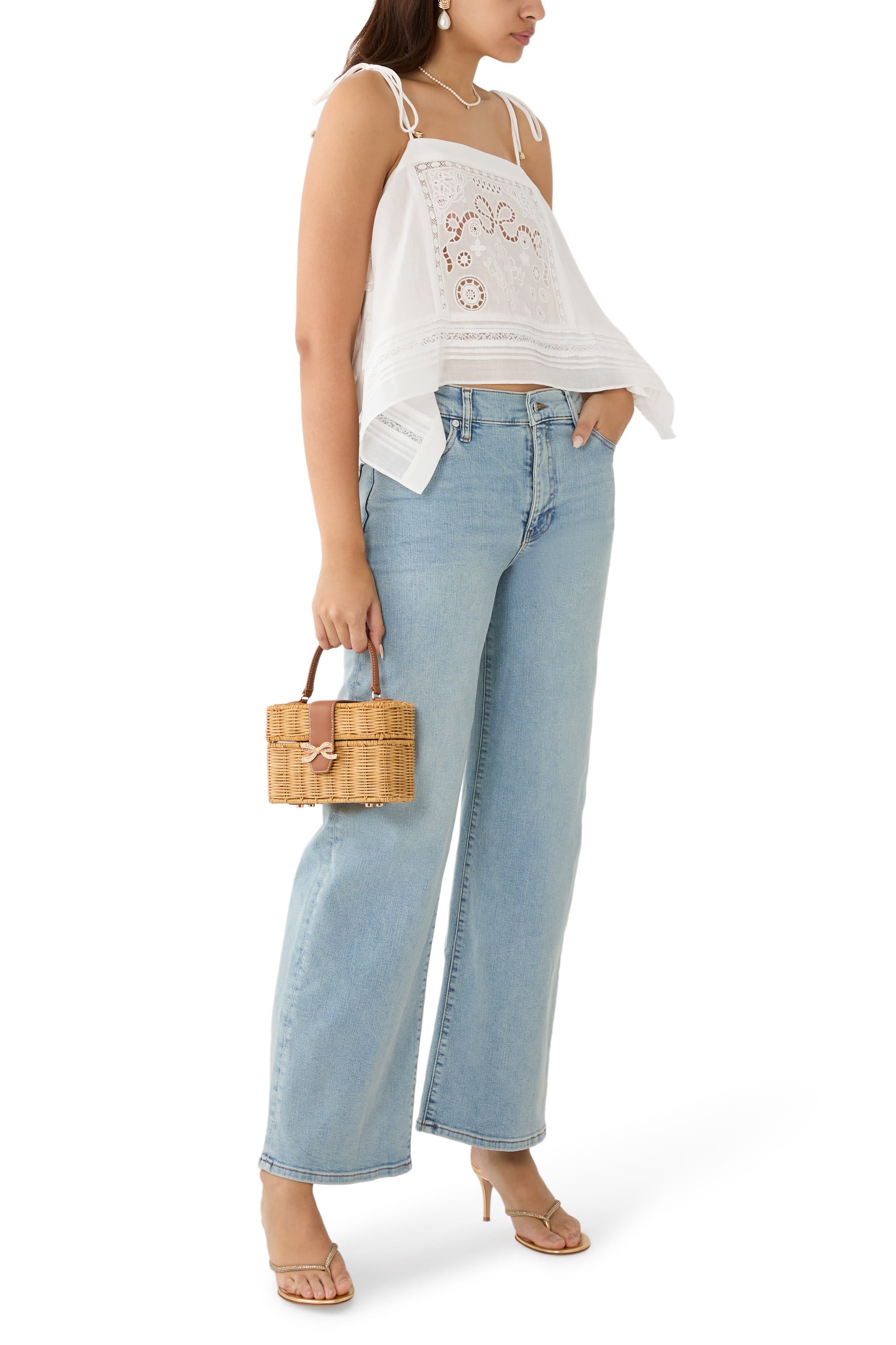 Le Slim Palazzo Jeans