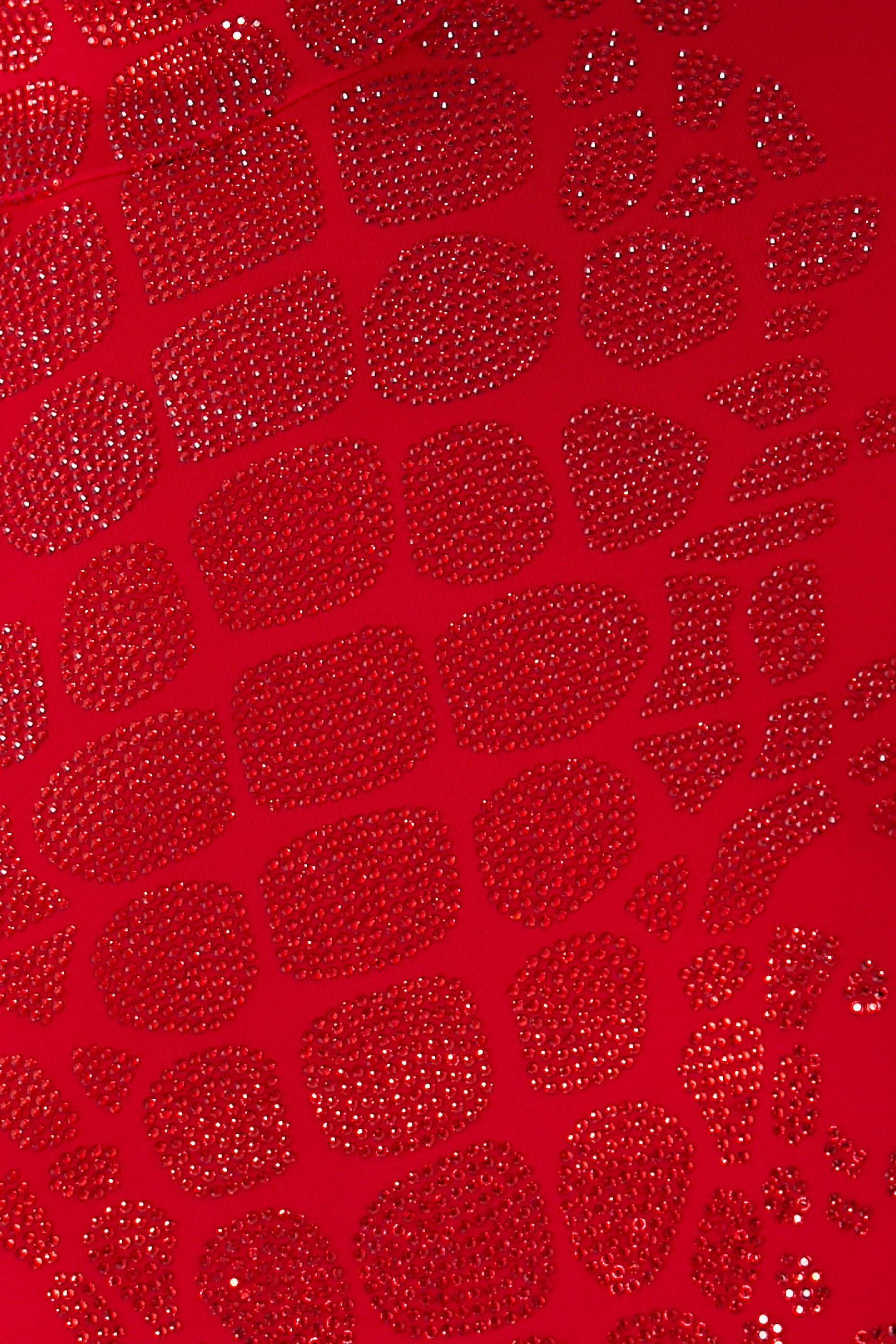 Croc Rhinestone Embellished Mini Dress