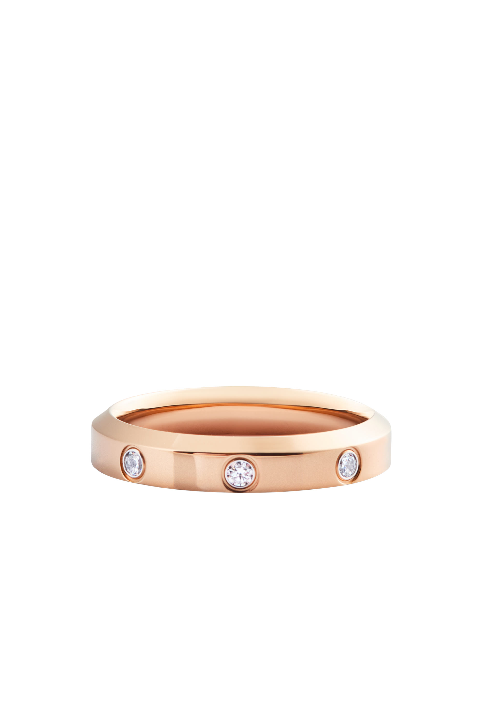 Classic Lumine Ring, Stainless Steel & Cubic Zirconia Crystals