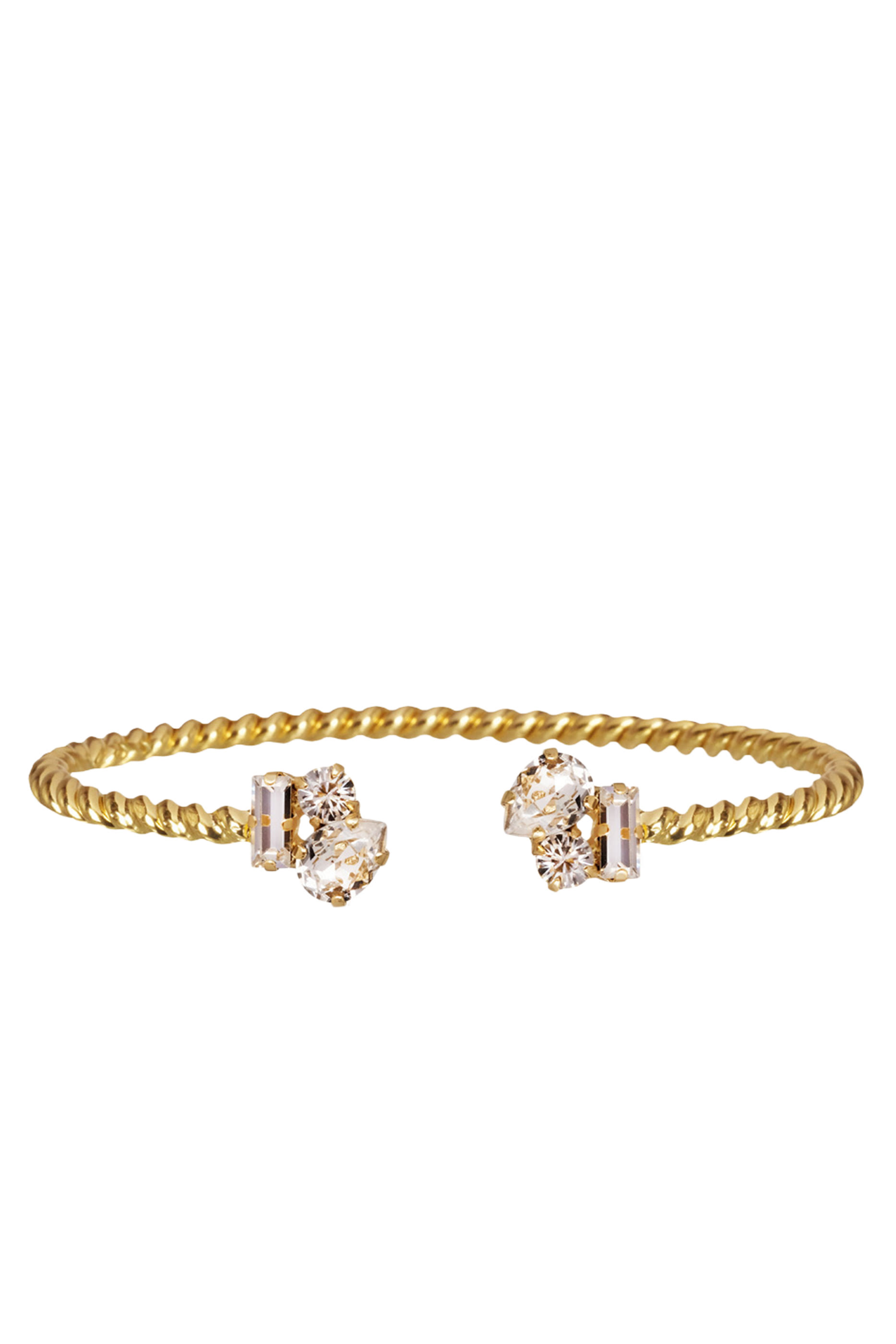 Isa Bracelet, 18K Gold Plated Brass & Swarovski® Crystals