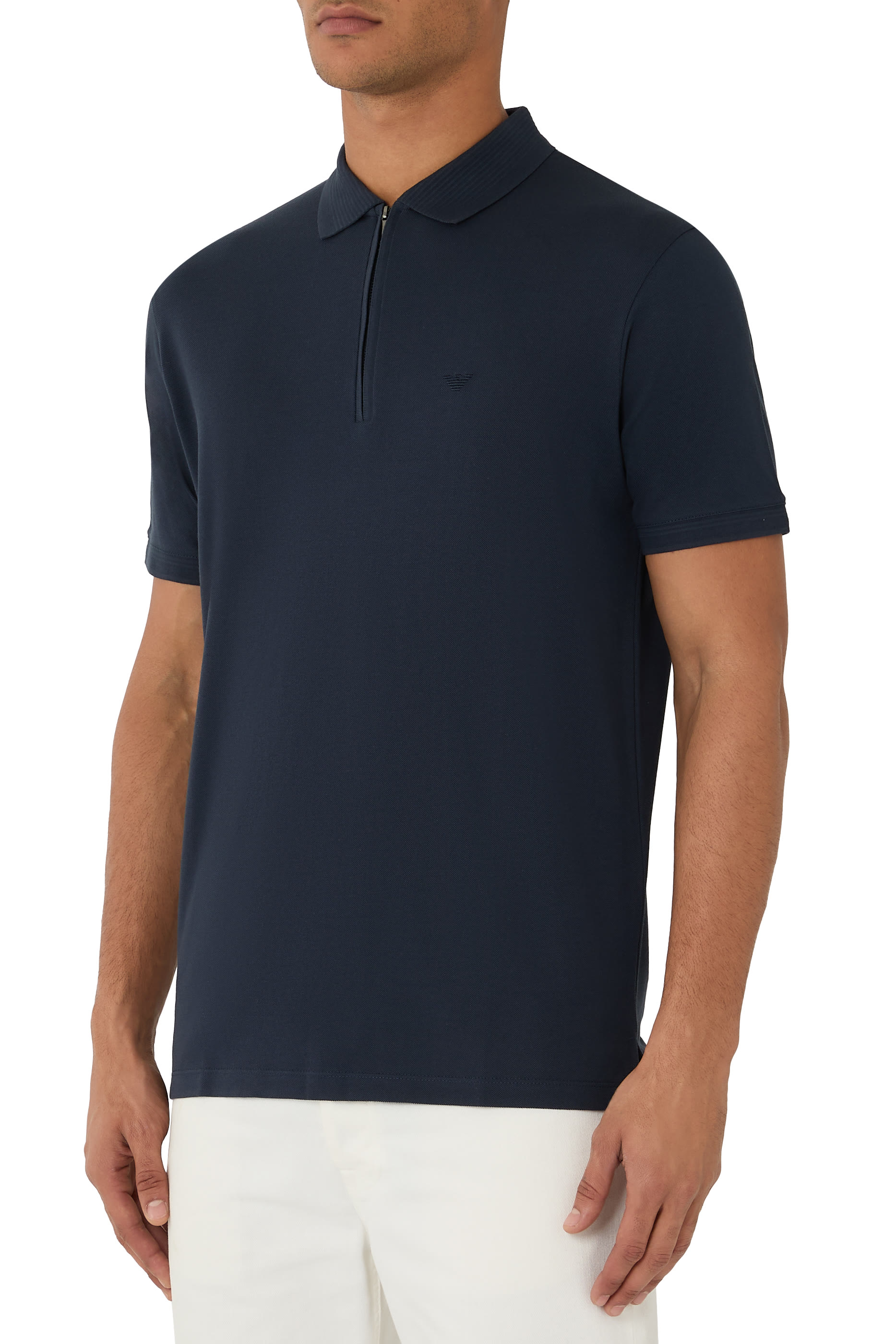 Partial Zip Polo Shirt