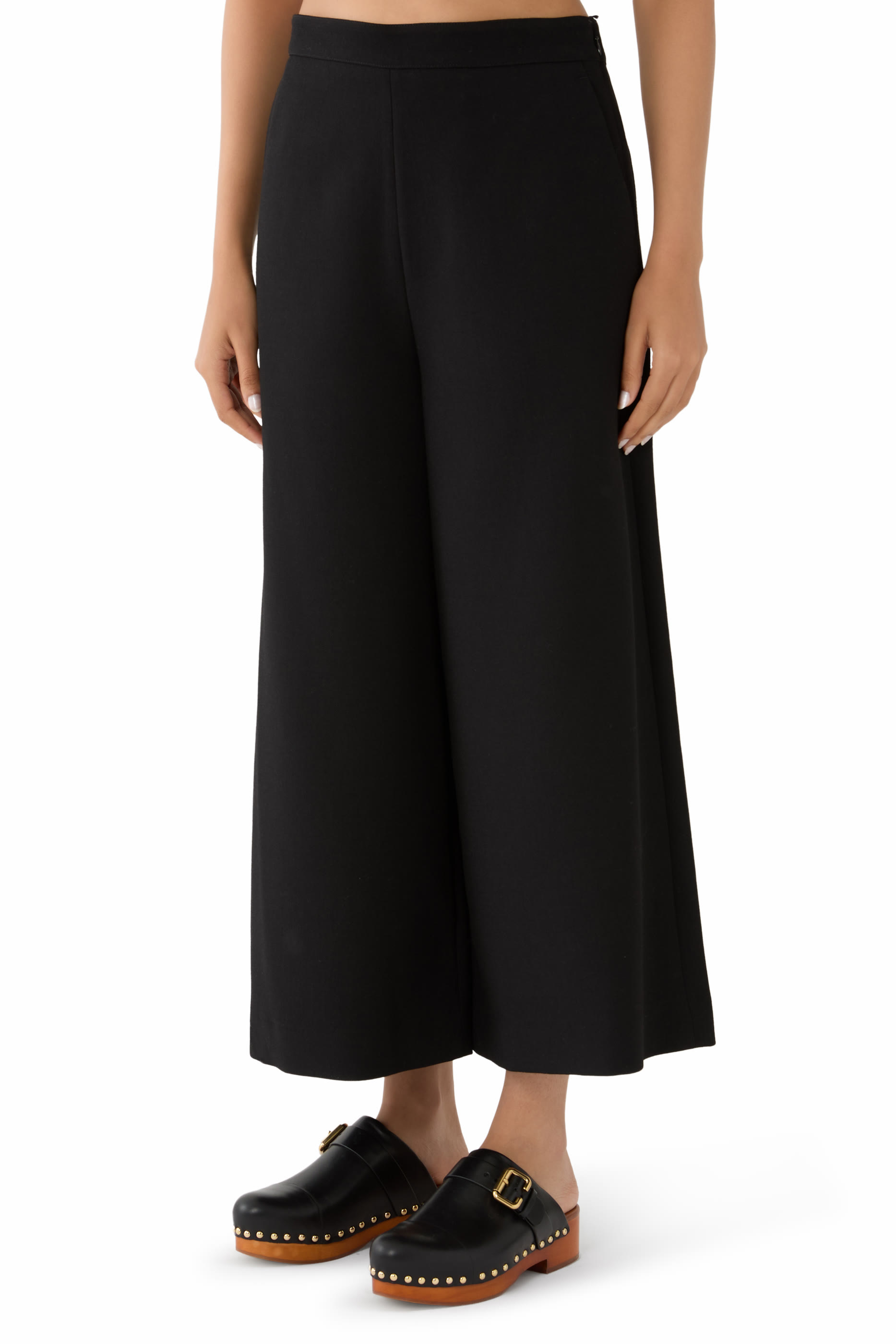 Wide-Leg Tailored Pants