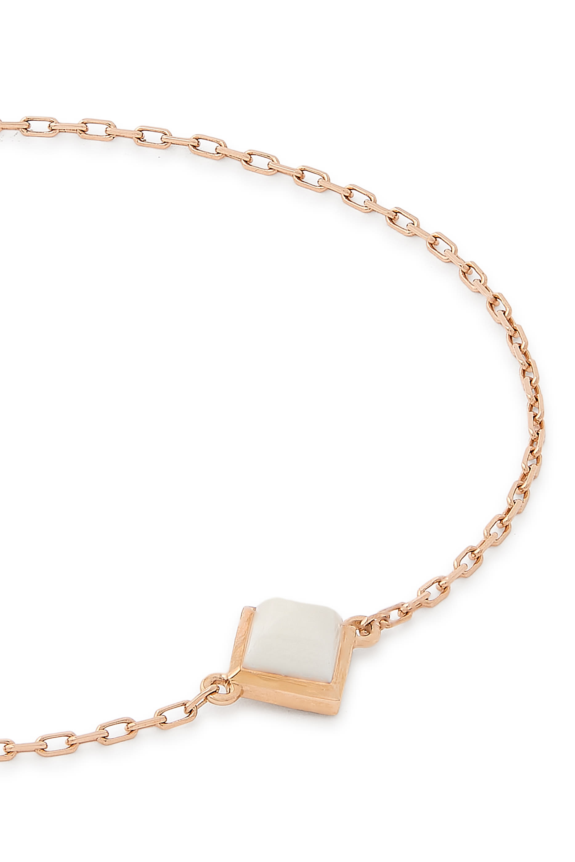 Cleo Pyramid Bracelet, 18k Rose Gold