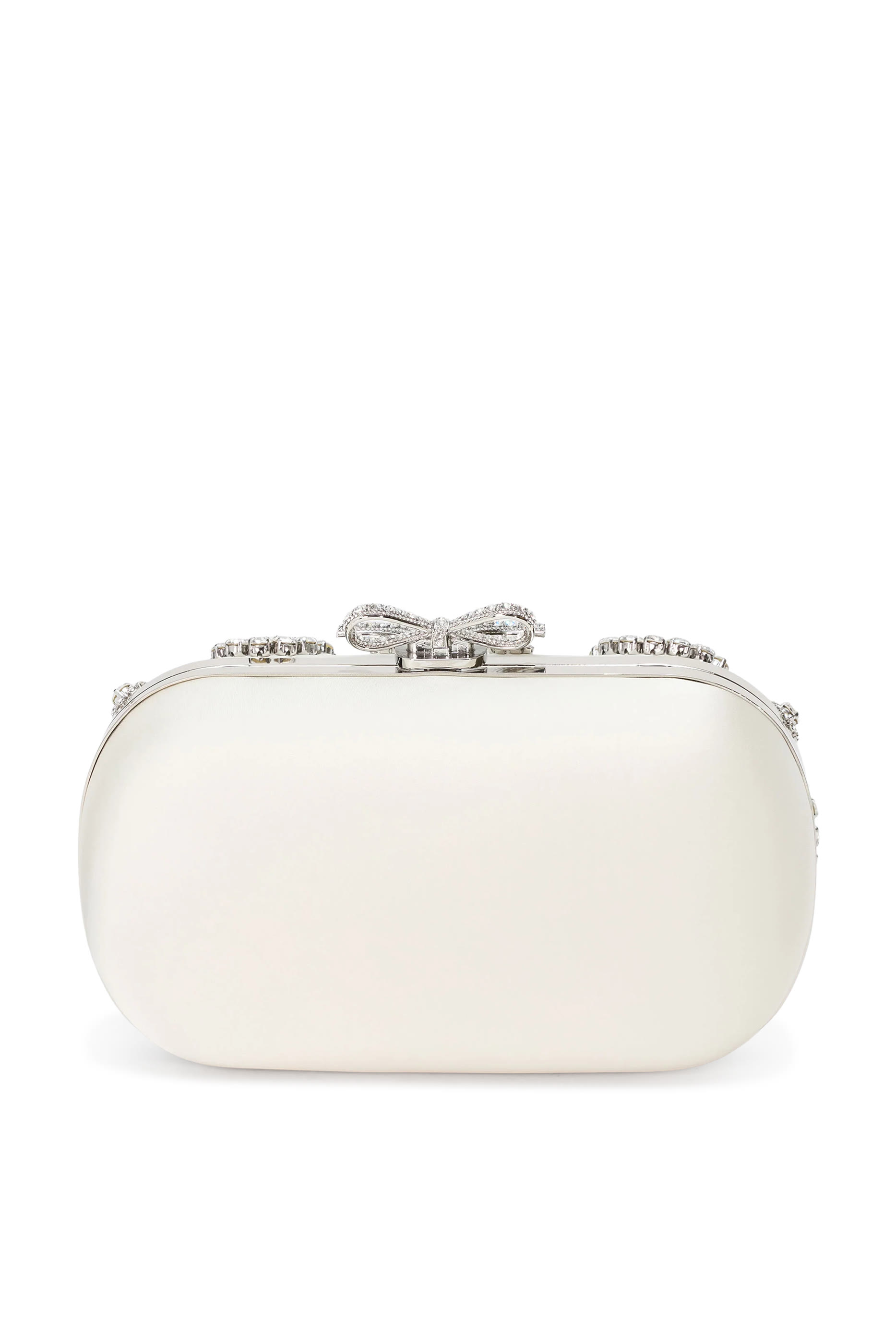  Satin Multi Crystal Clutch Bag