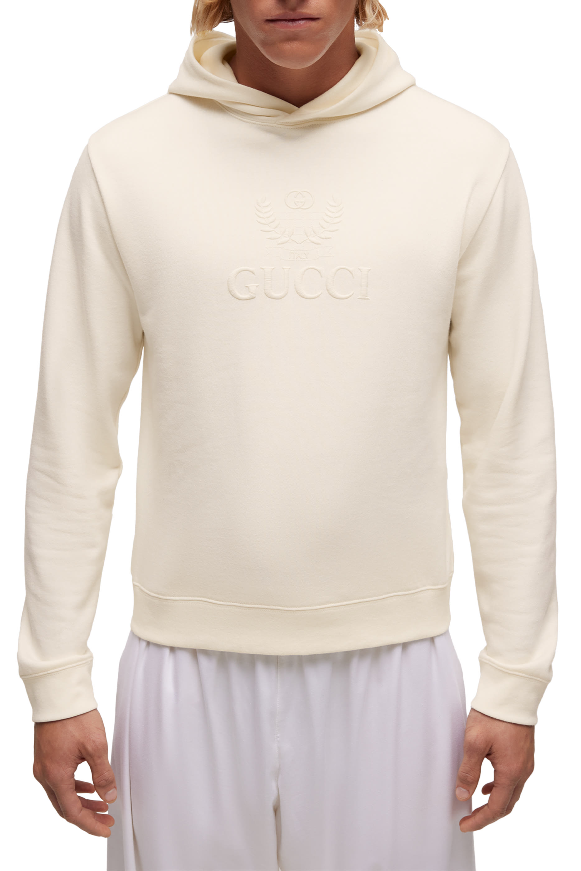 Cashmere Jersey Sweatshirt with Embroidery