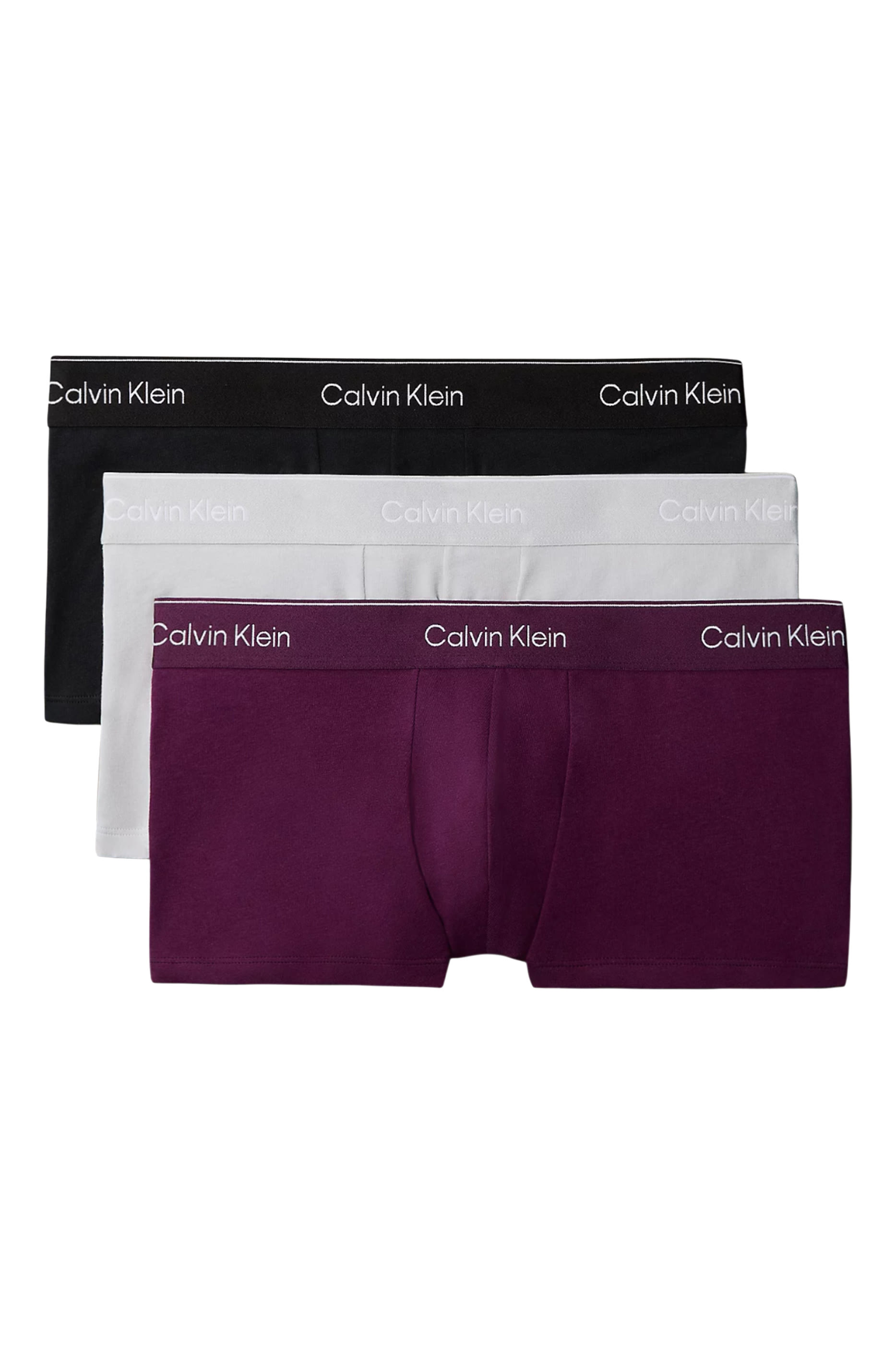 Icon Cotton Stretch Low Rise Trunks, Set of 3