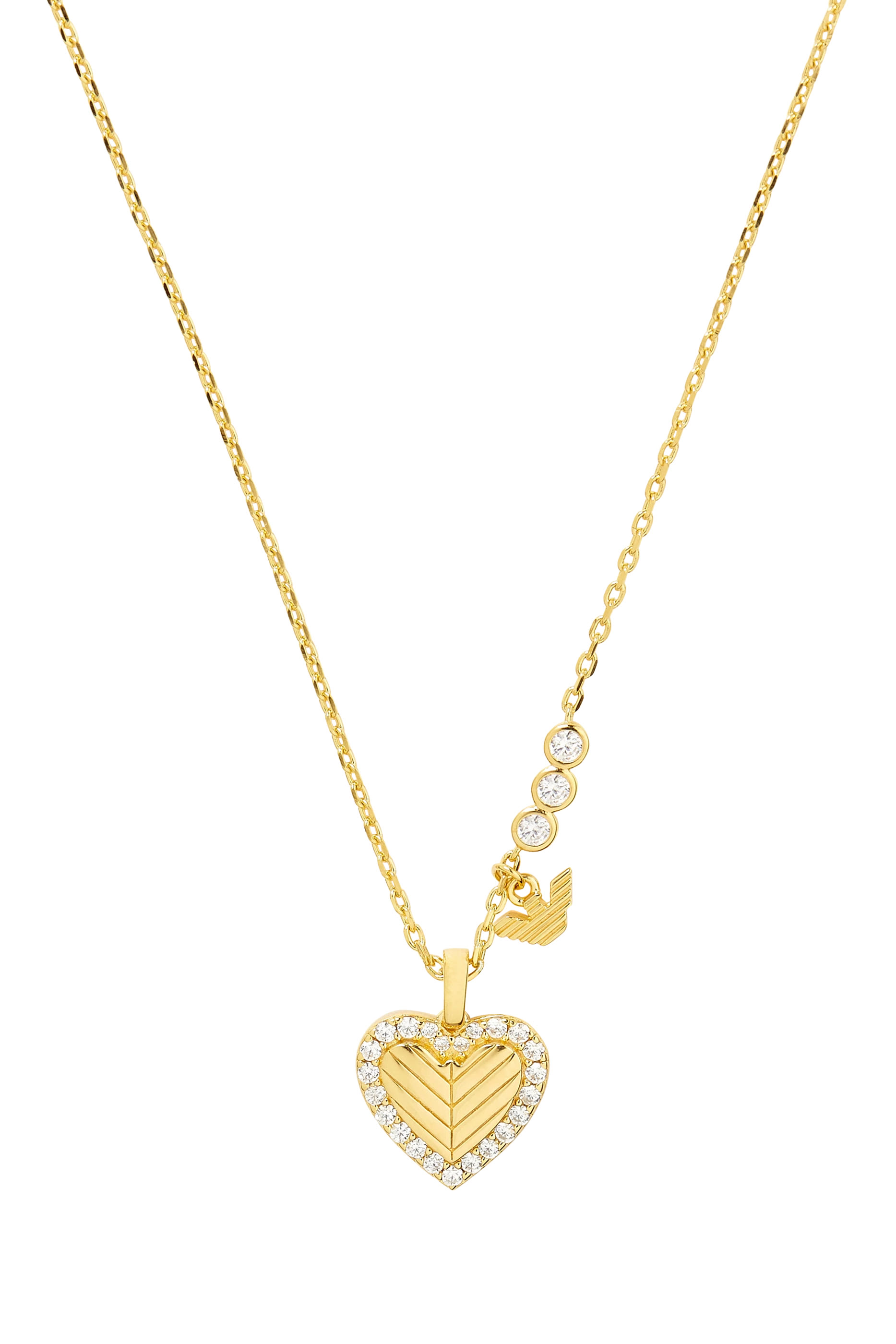 Gold-Tone Sterling Silver Pendant Necklace