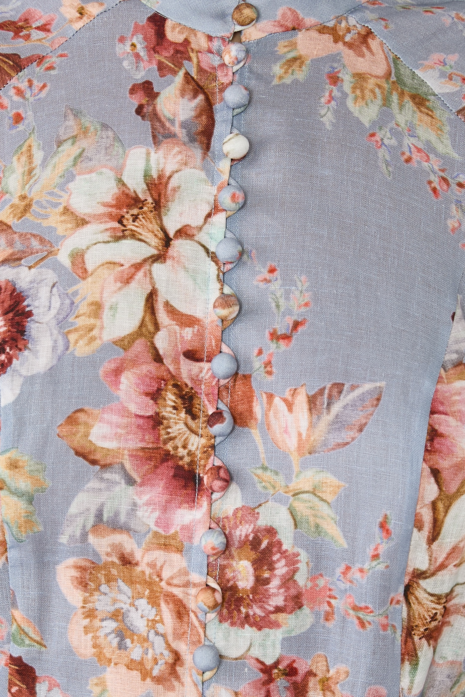 Awaken Floral Linen Midi Dress