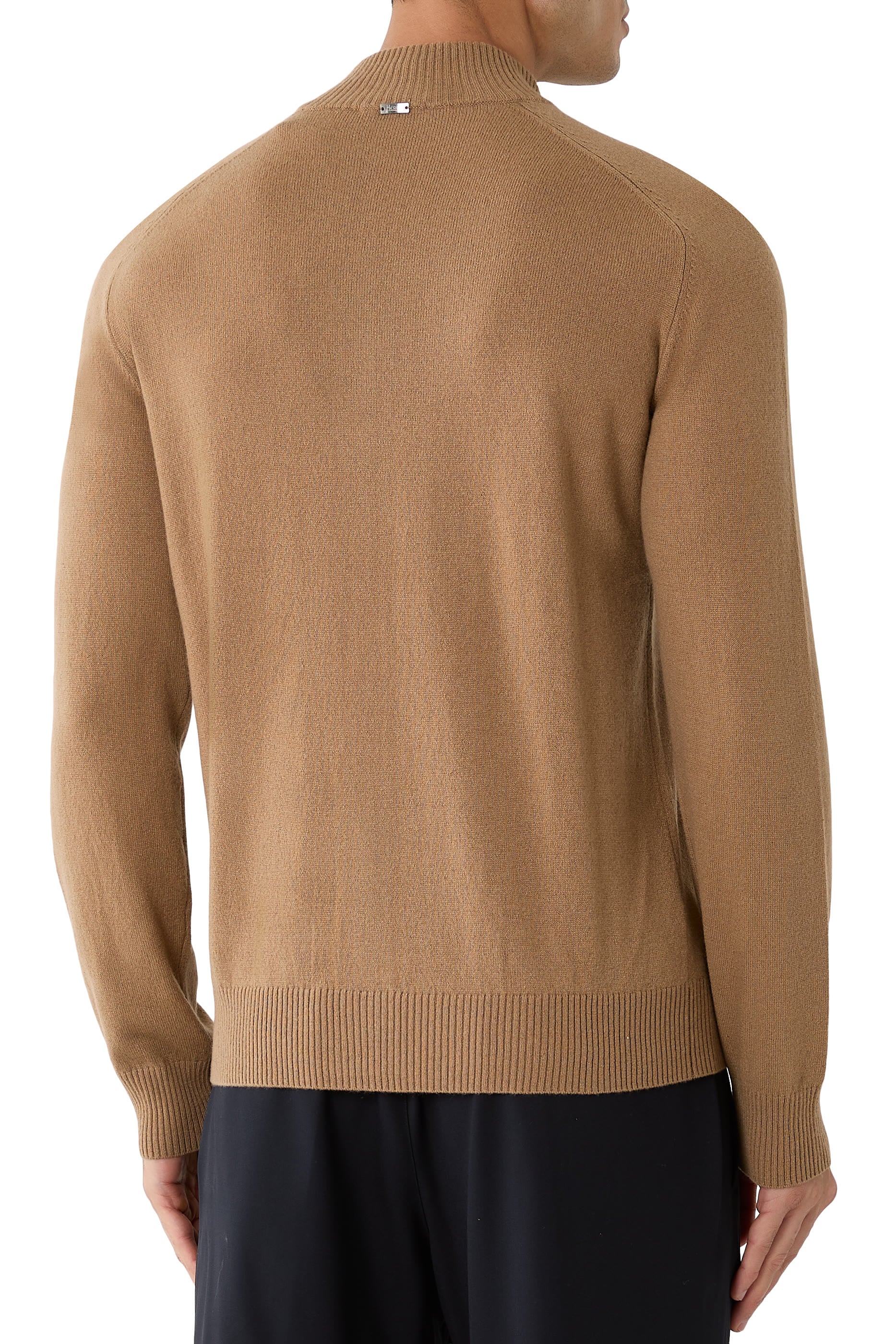 Slim-Fit Zip-Up Cardigan