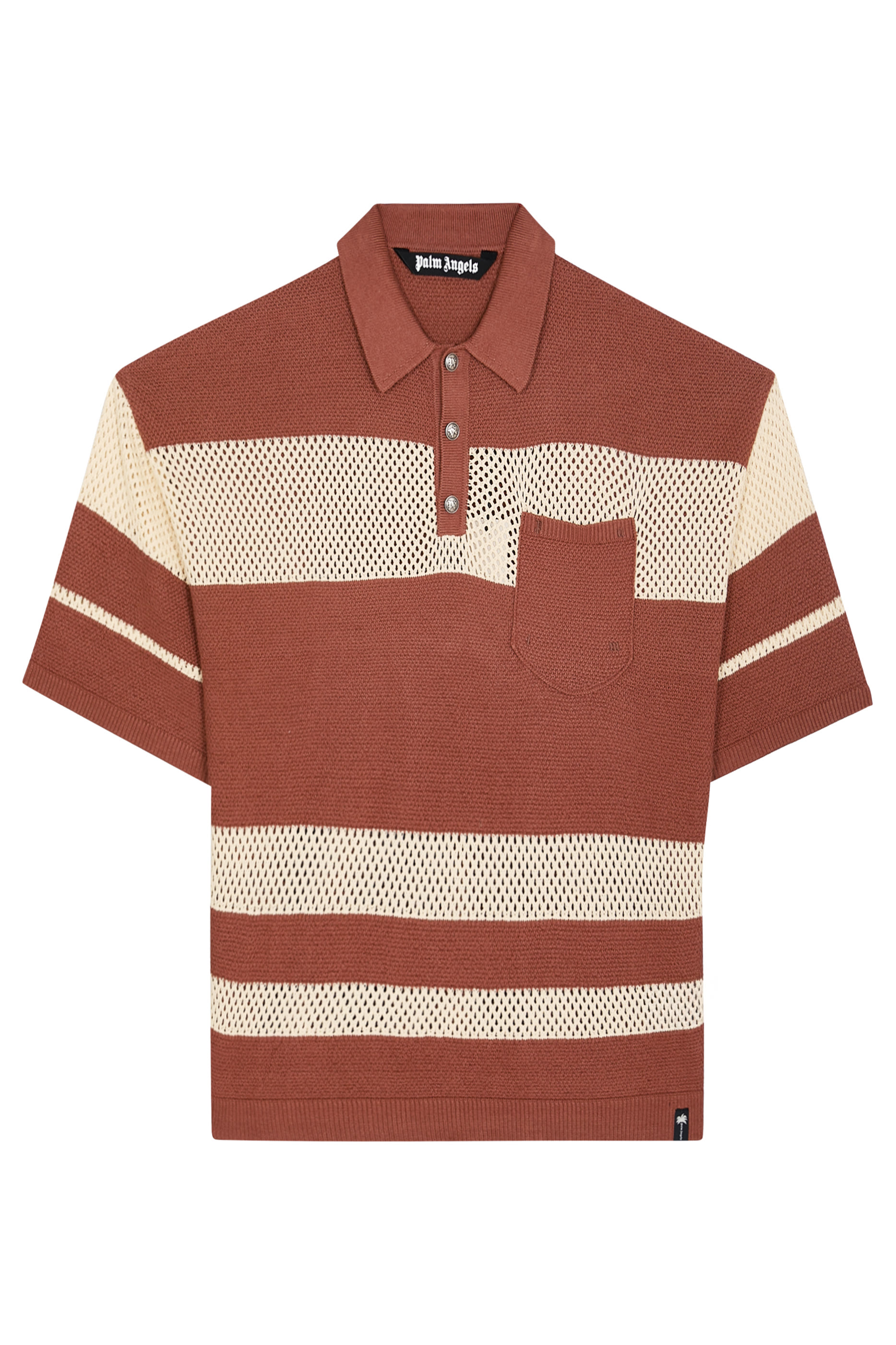 Palm Type Loose Knit Polo Shirt