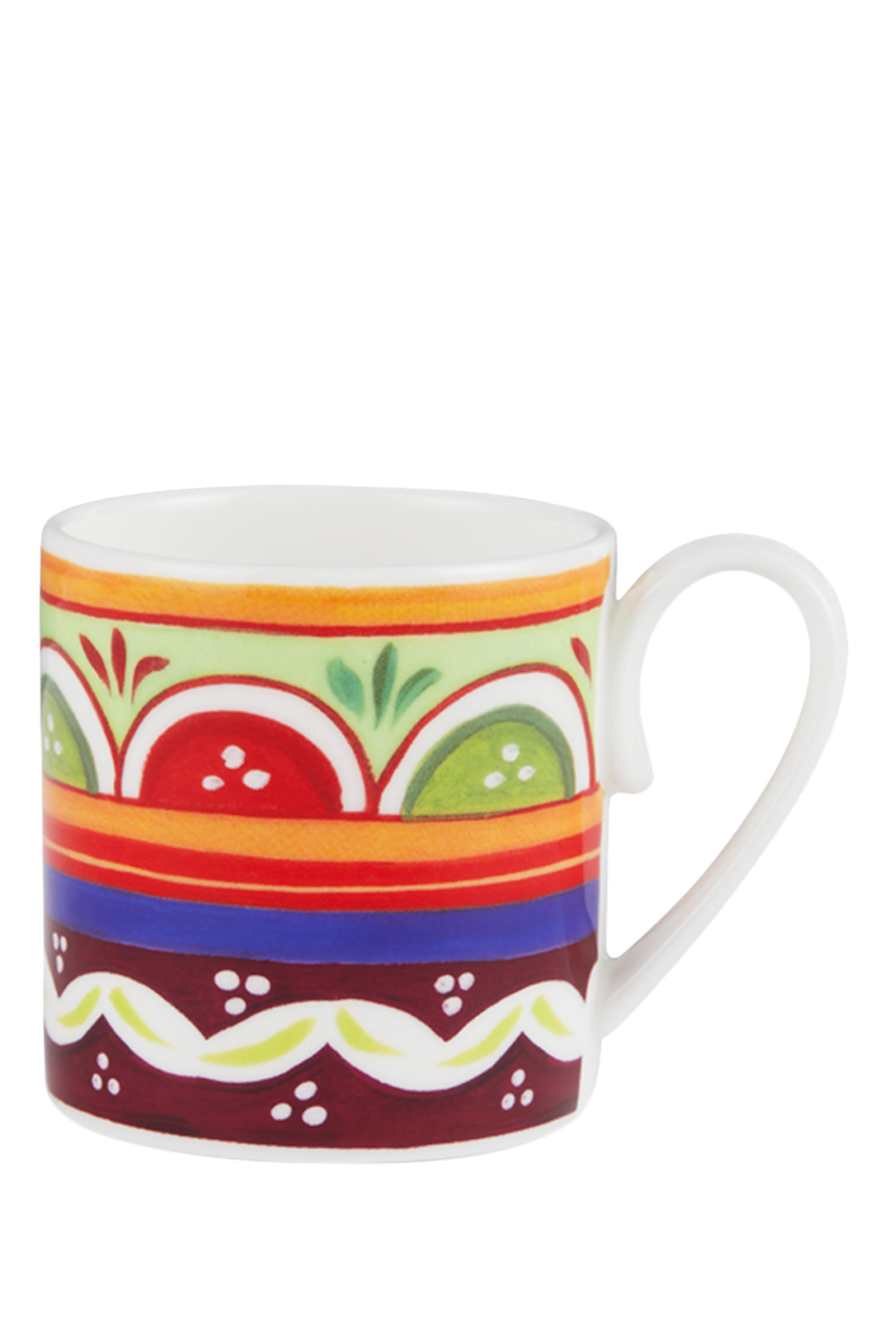 Carretto Isola Fine Porcelain Coffee Cup & Saucer