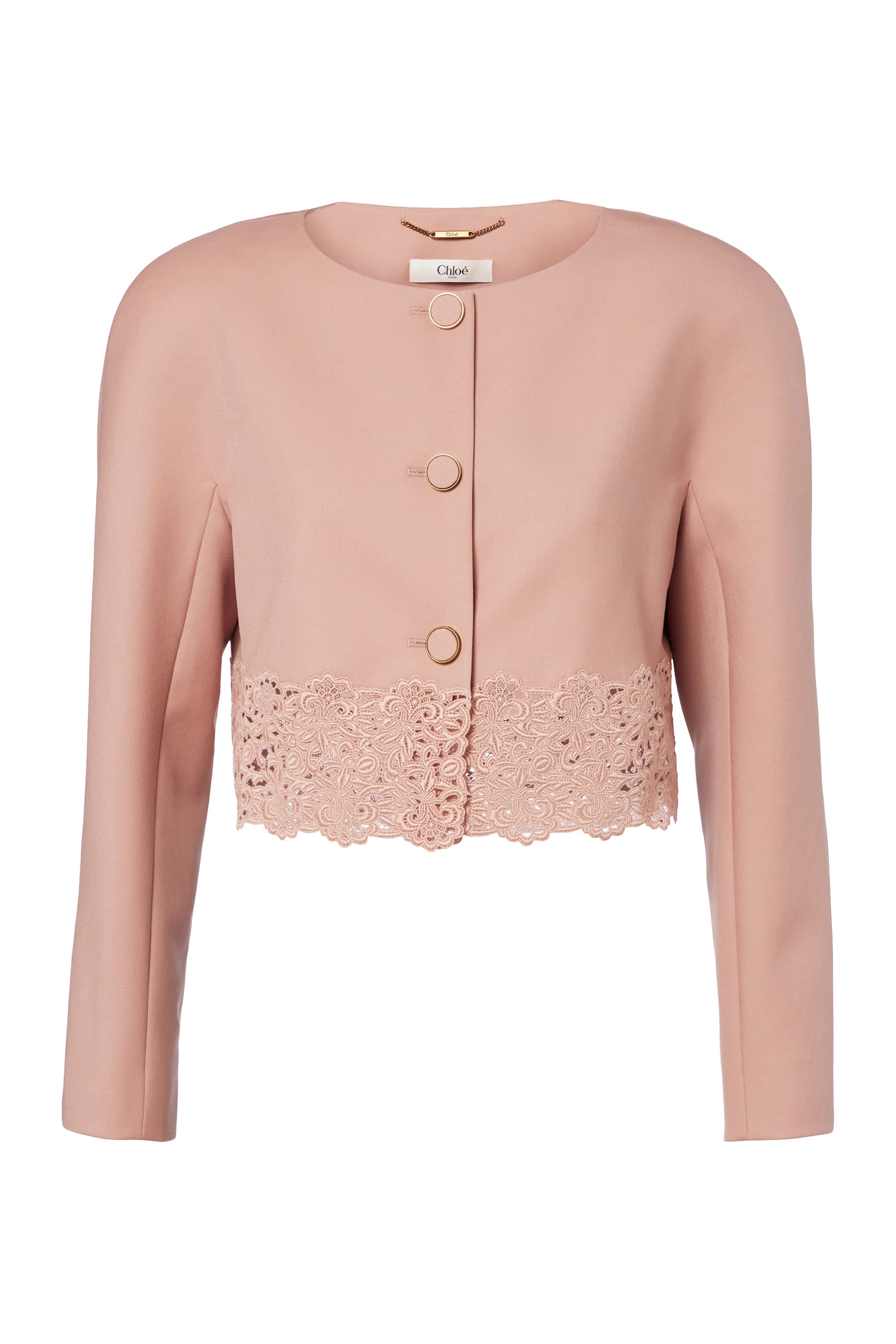 Cropped Gabardine Jacket