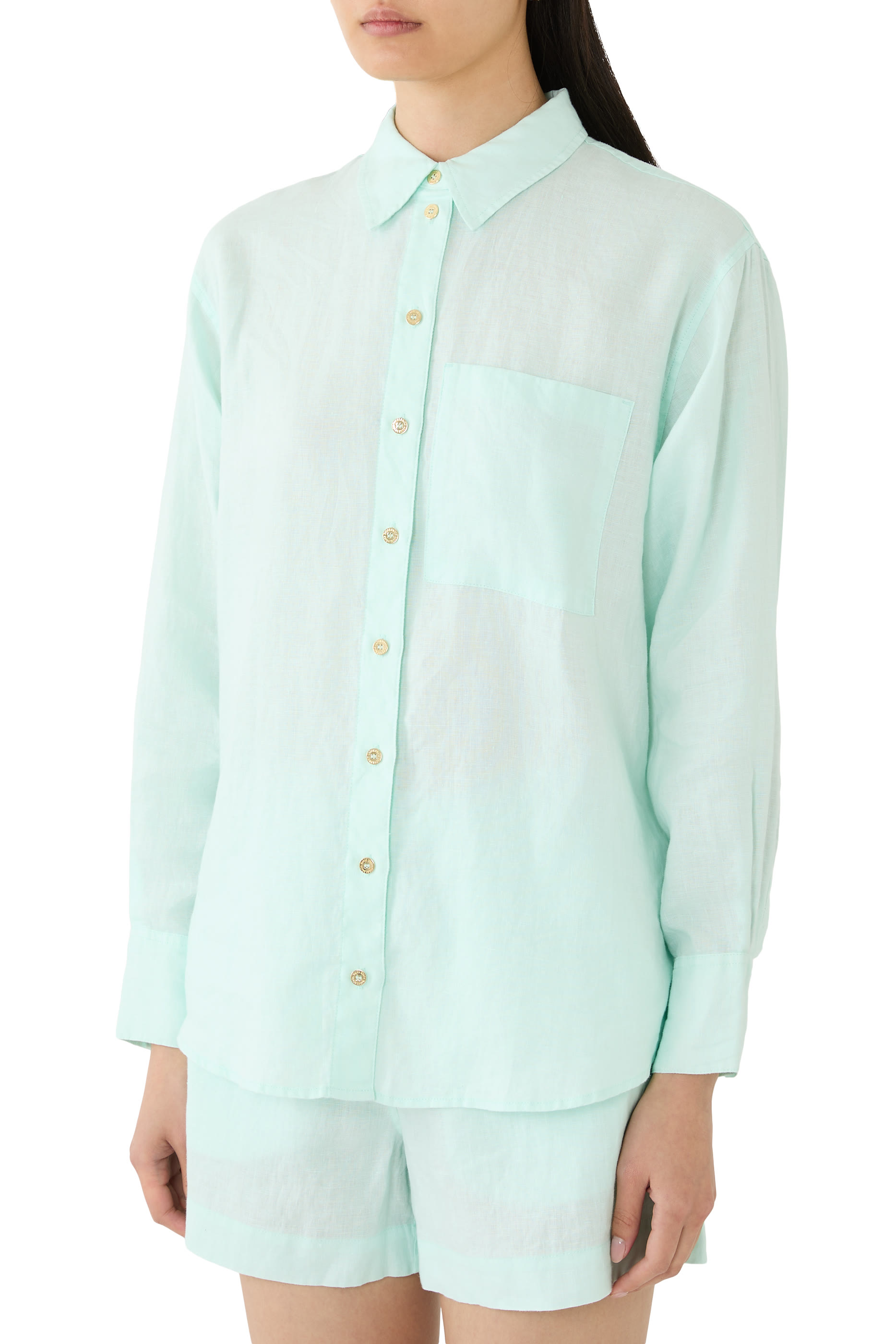 Bay Oversized Linen Beach Shirt