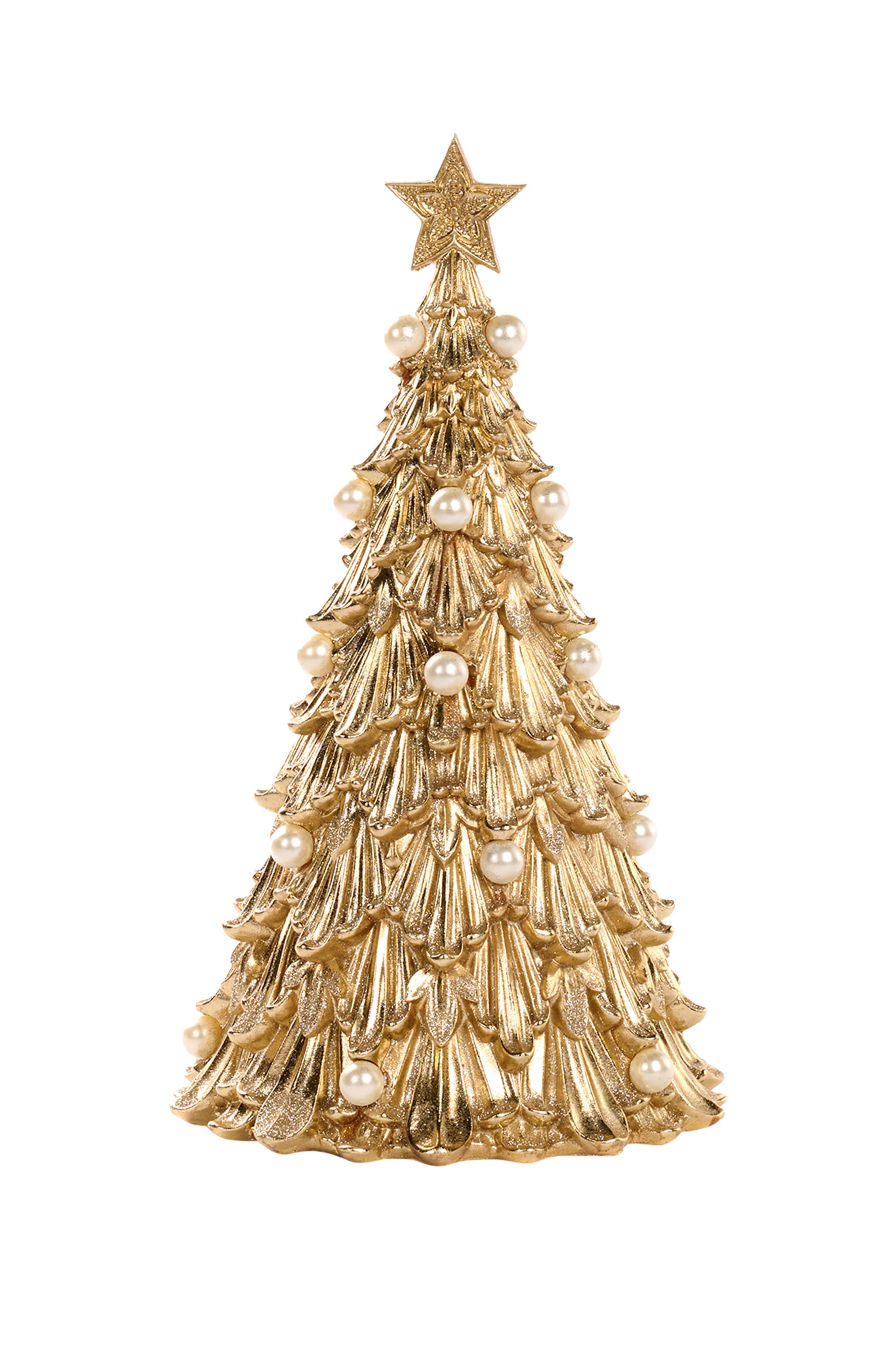 Christmas Tree with Pearls Tabletop Decoration