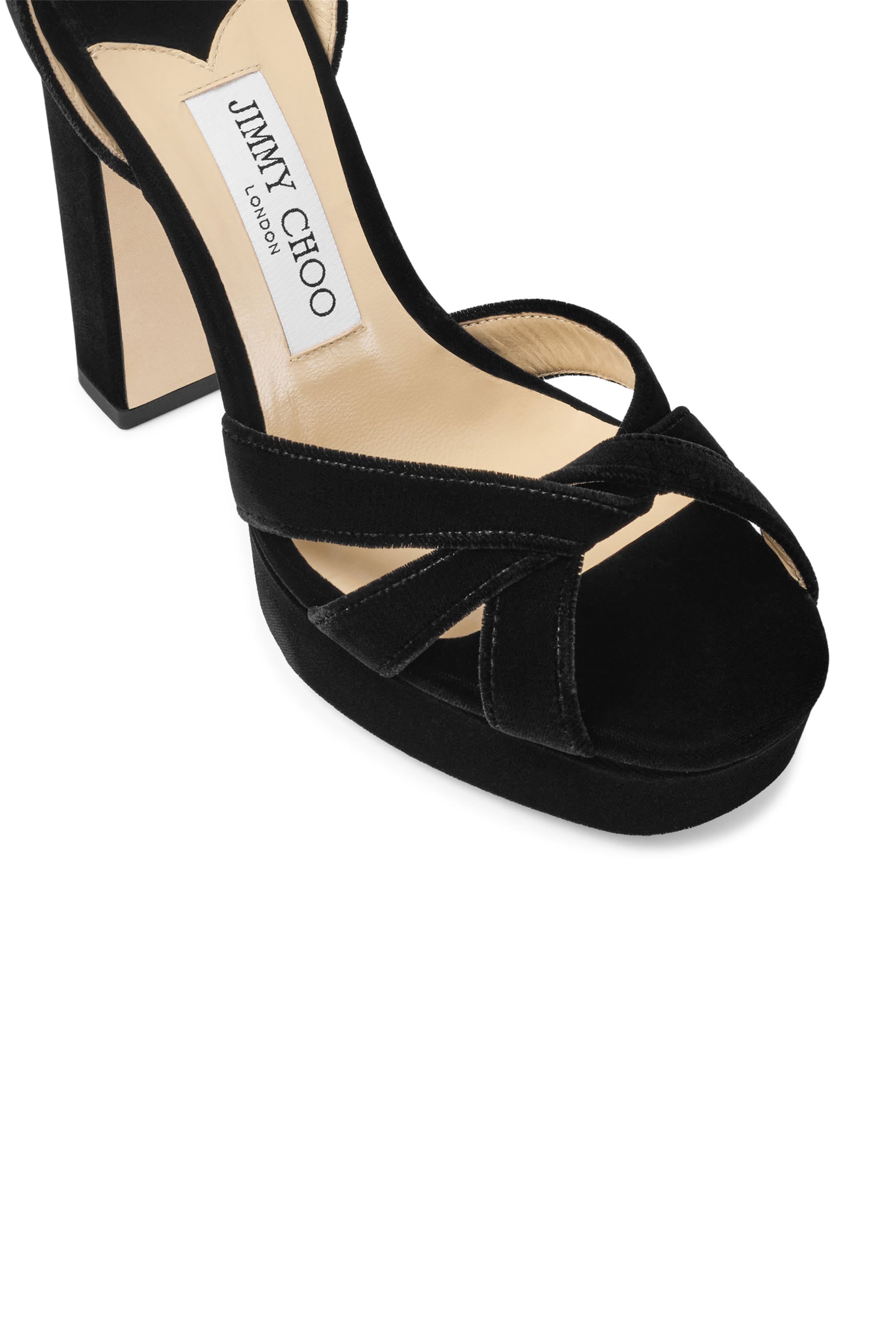 Heloise 120 Velvet Platform Sandals