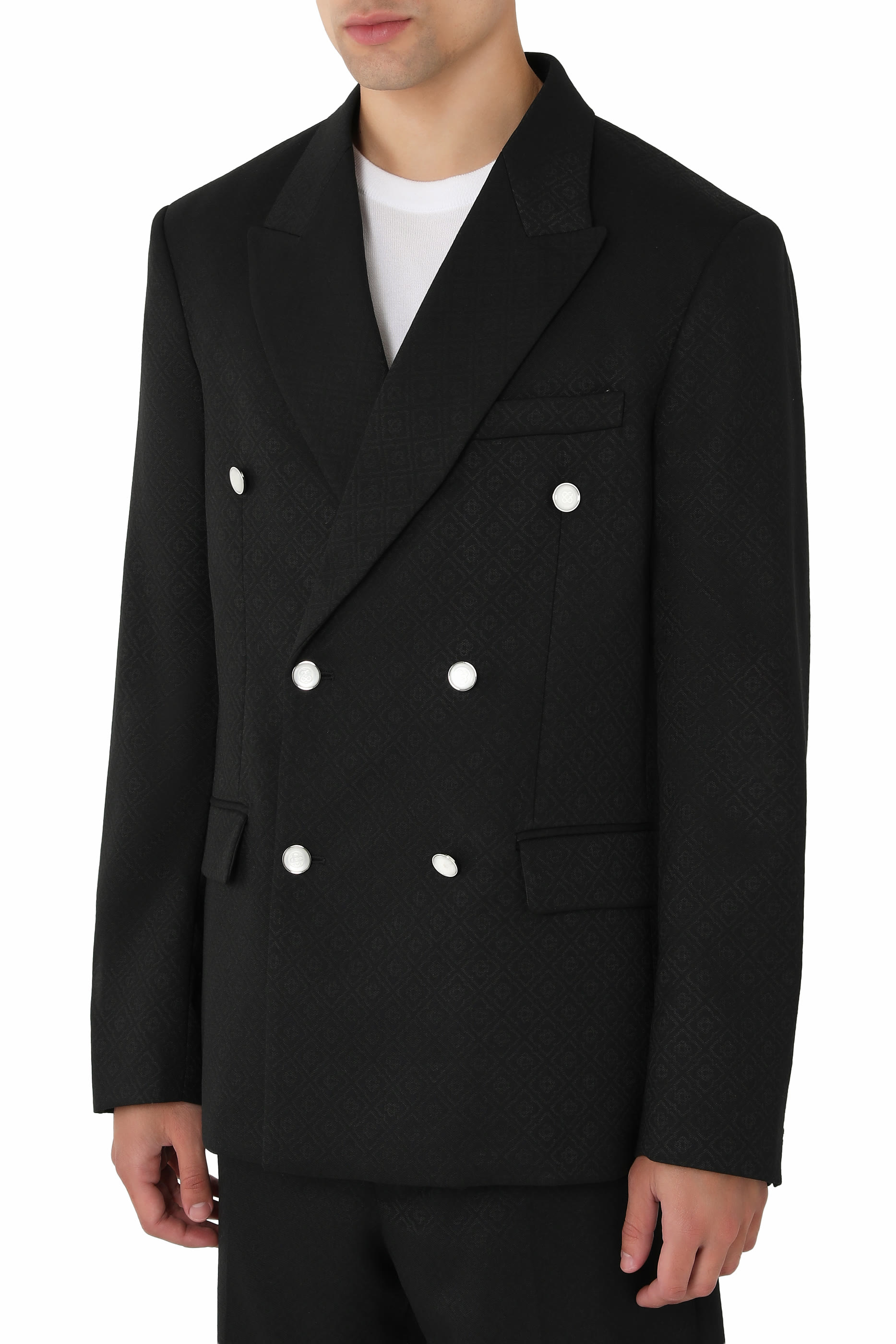 Monogram Double Breasted Suit Jacket