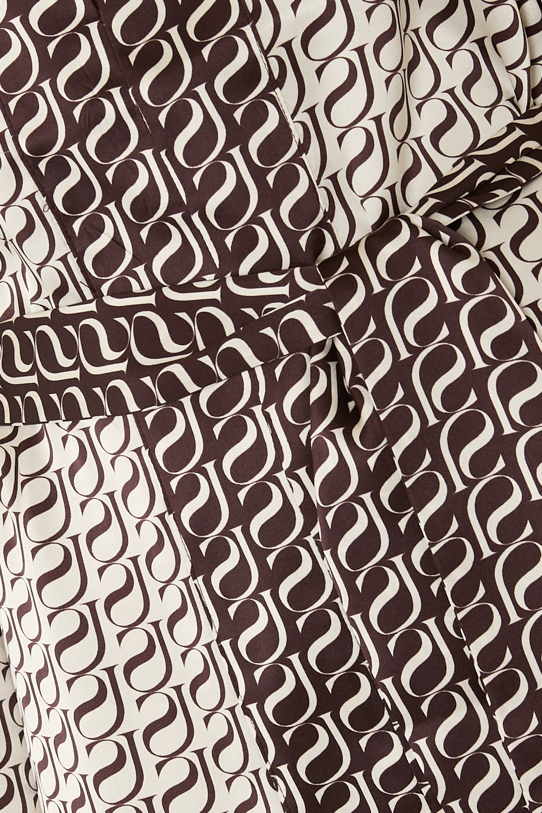 Monogram Contrast Mini Dress