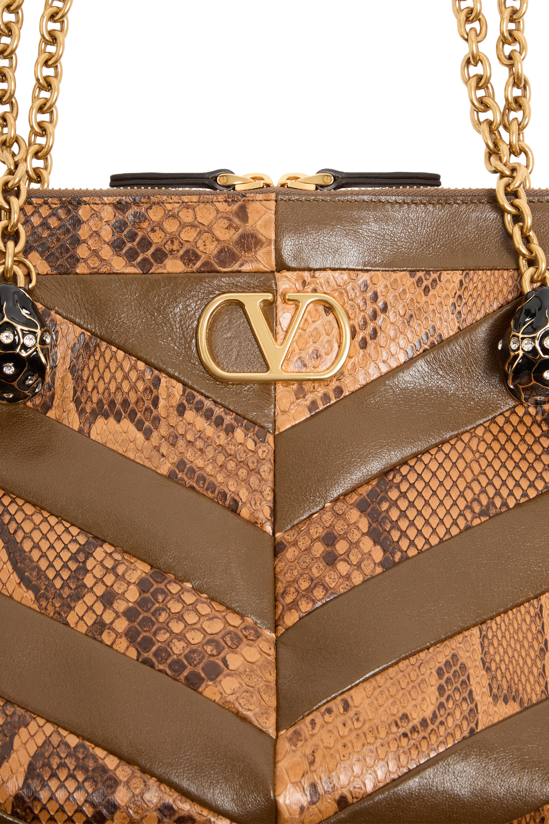  Panthea Medium Shoulder Bag with Chevron Pattern