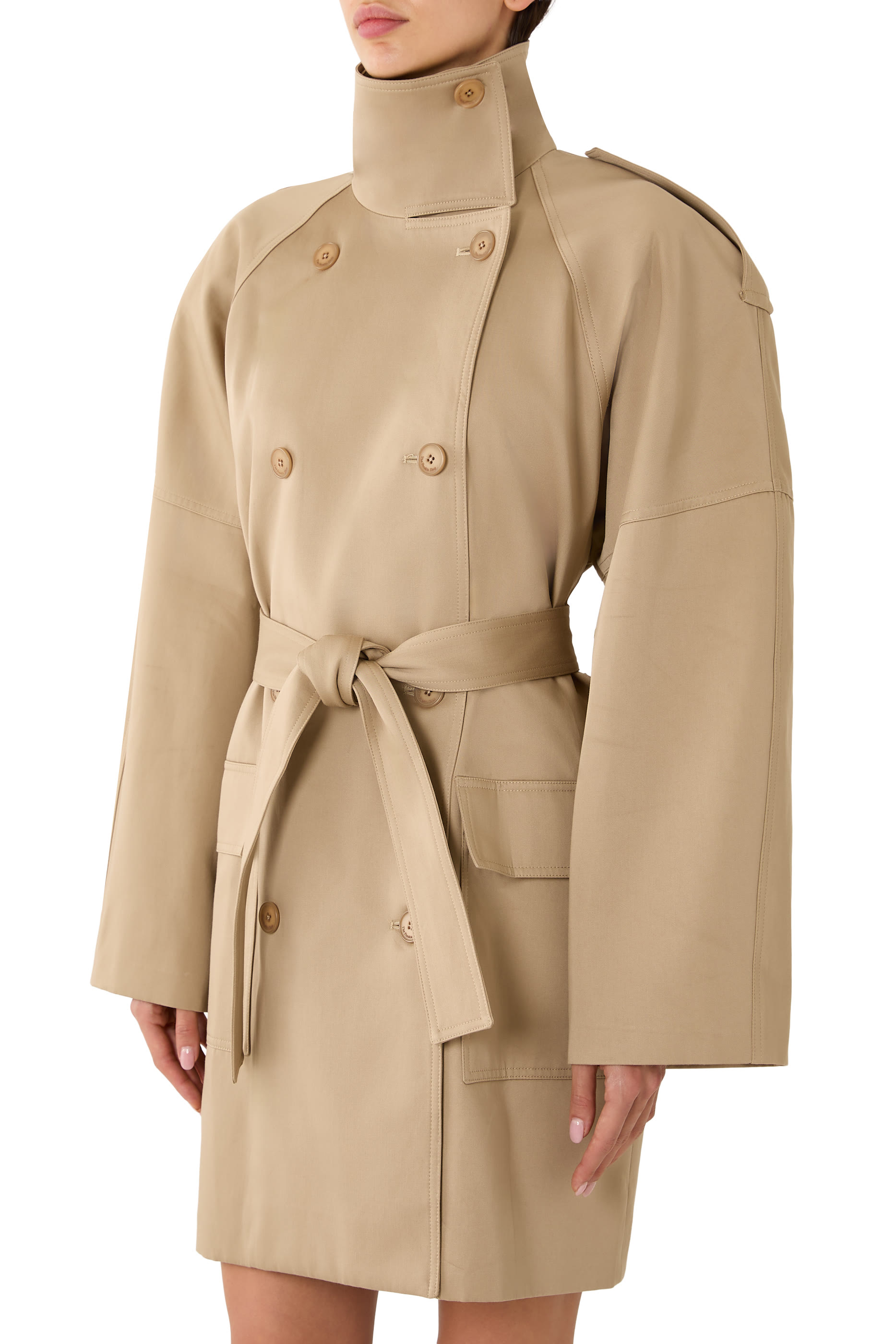 Tess Midi Short Trench