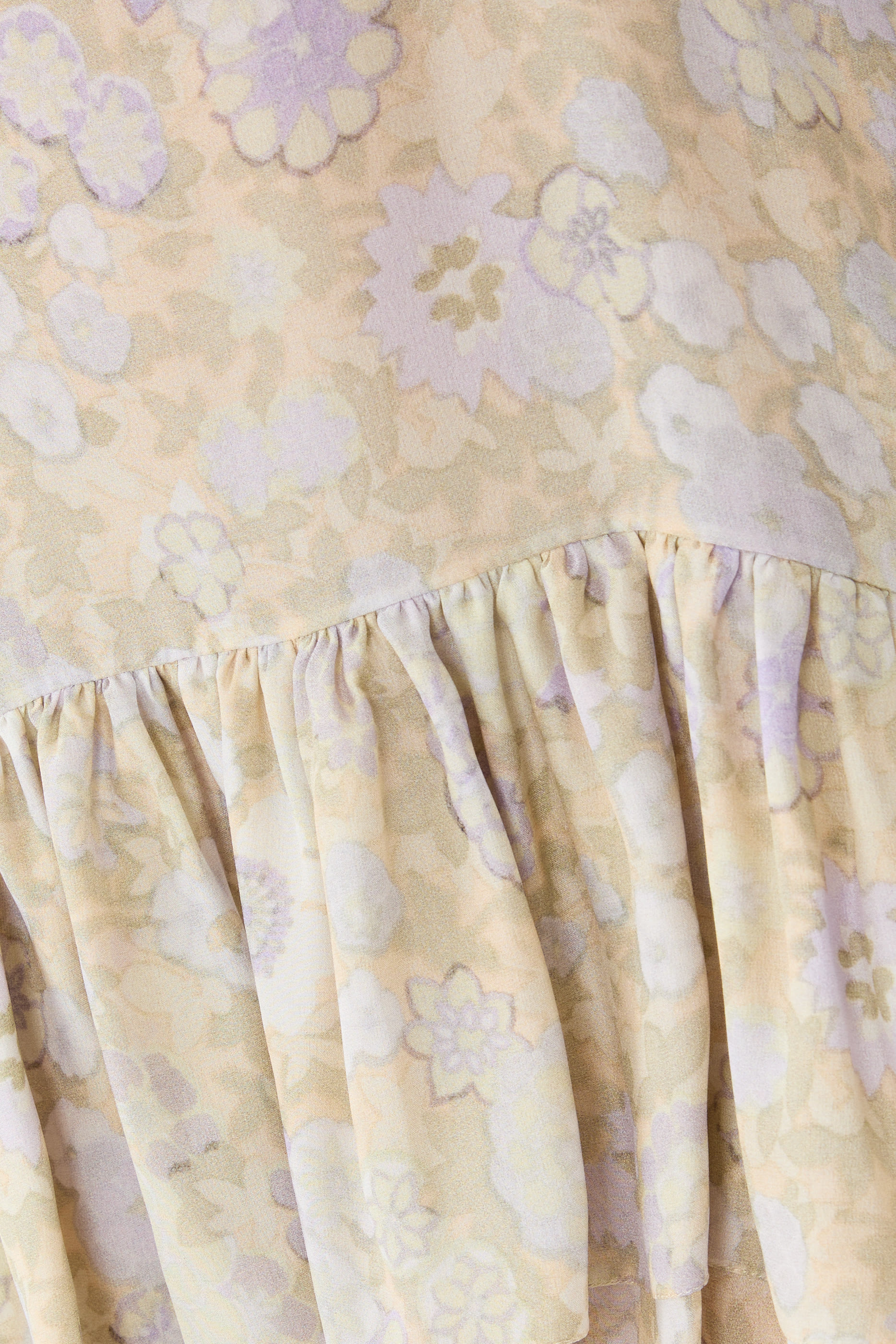 Knee-Length Ruffled Kaftan