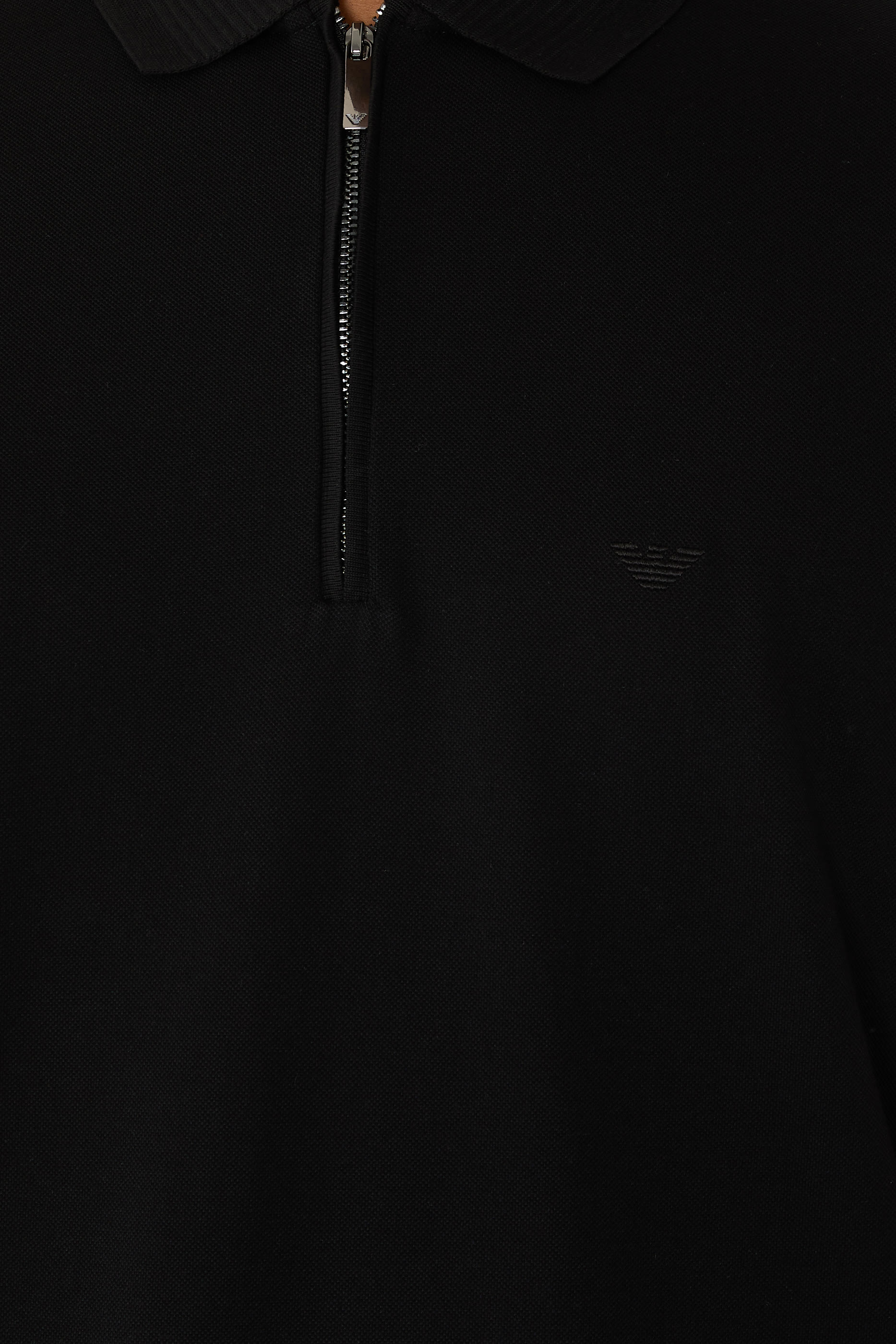Partial Zip Polo Shirt