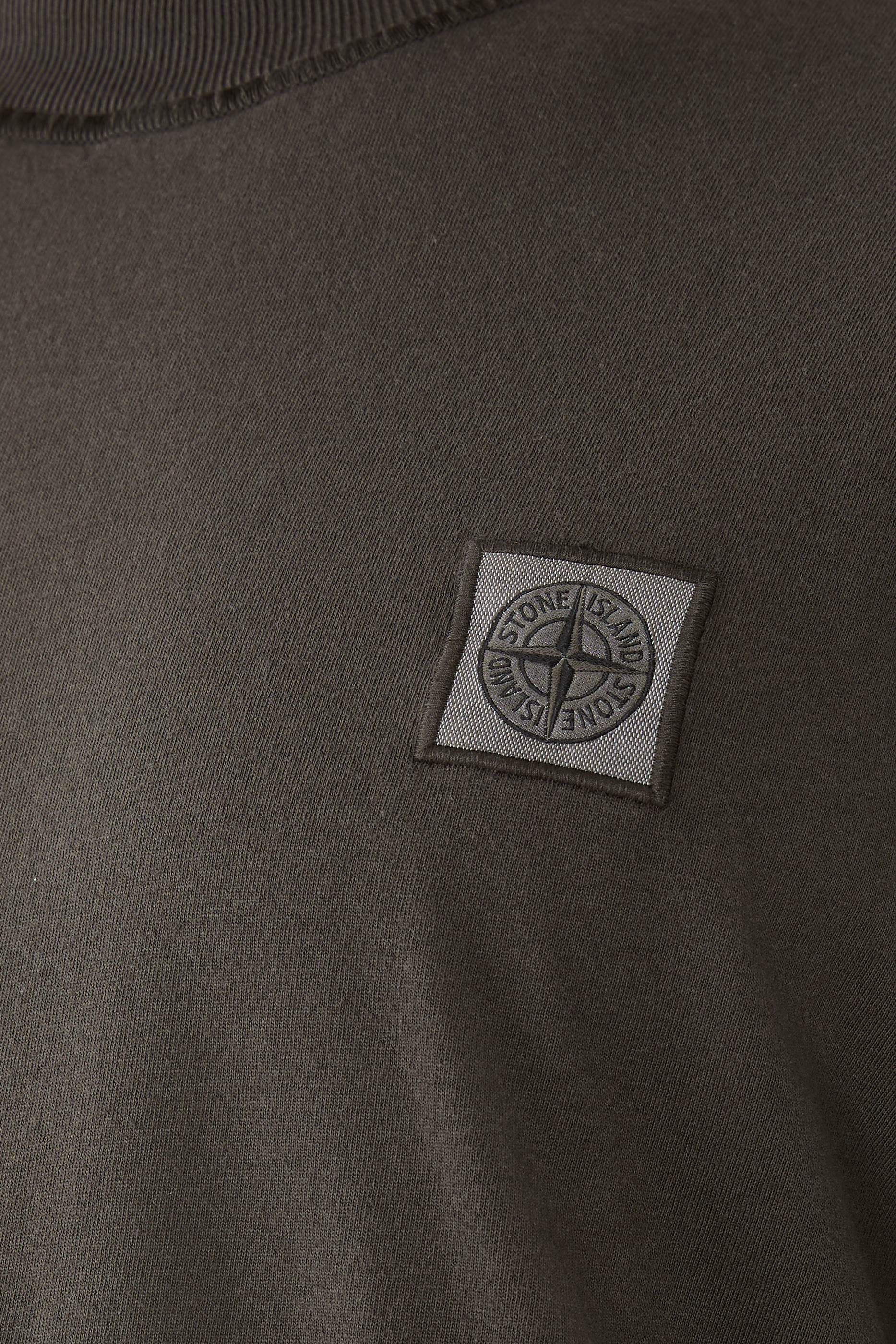 Organic Cotton Jersey &lsquo;Fissato&rsquo; Effect T-Shirt 