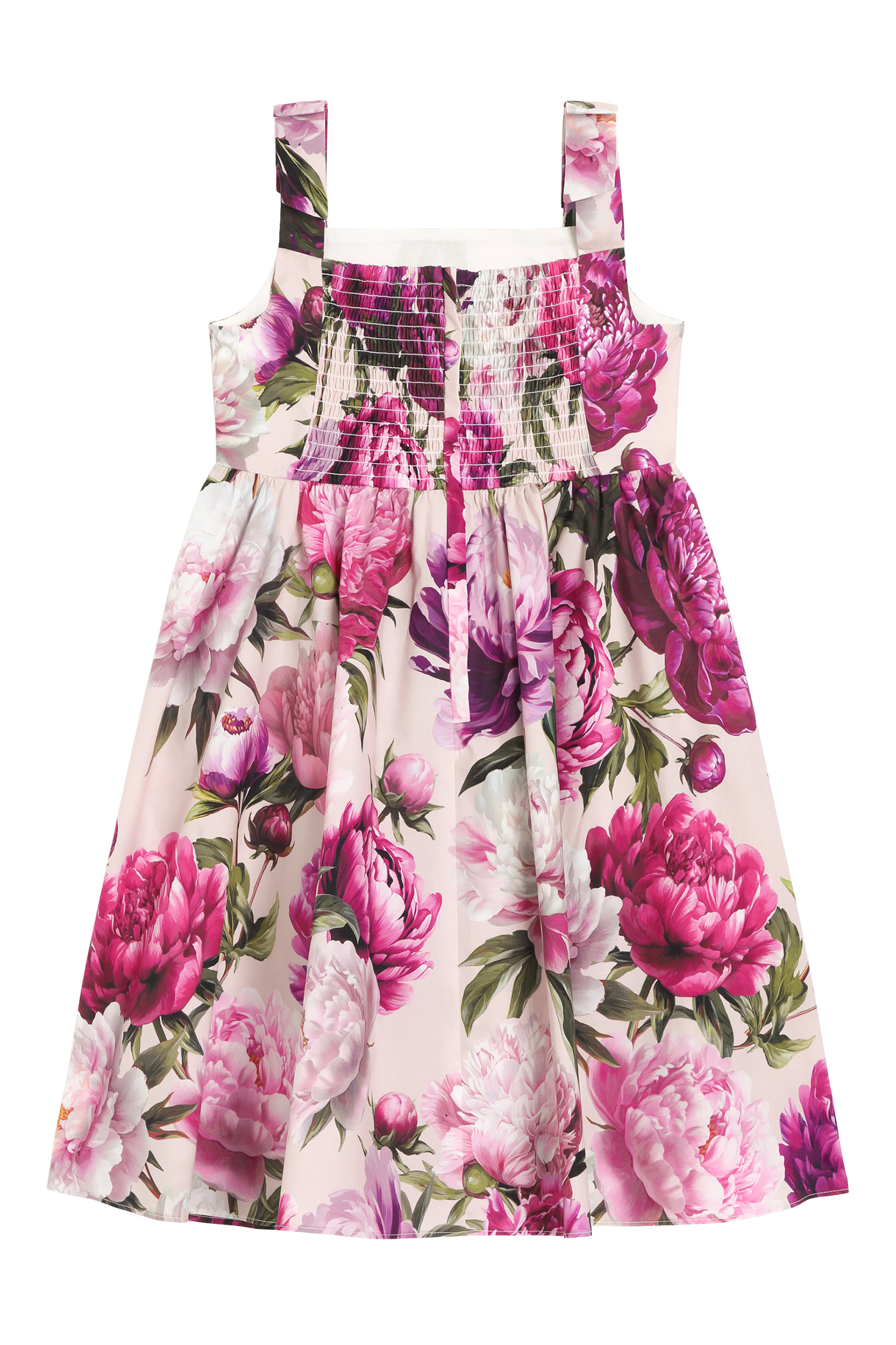 Kids Peony-Print Poplin Dress