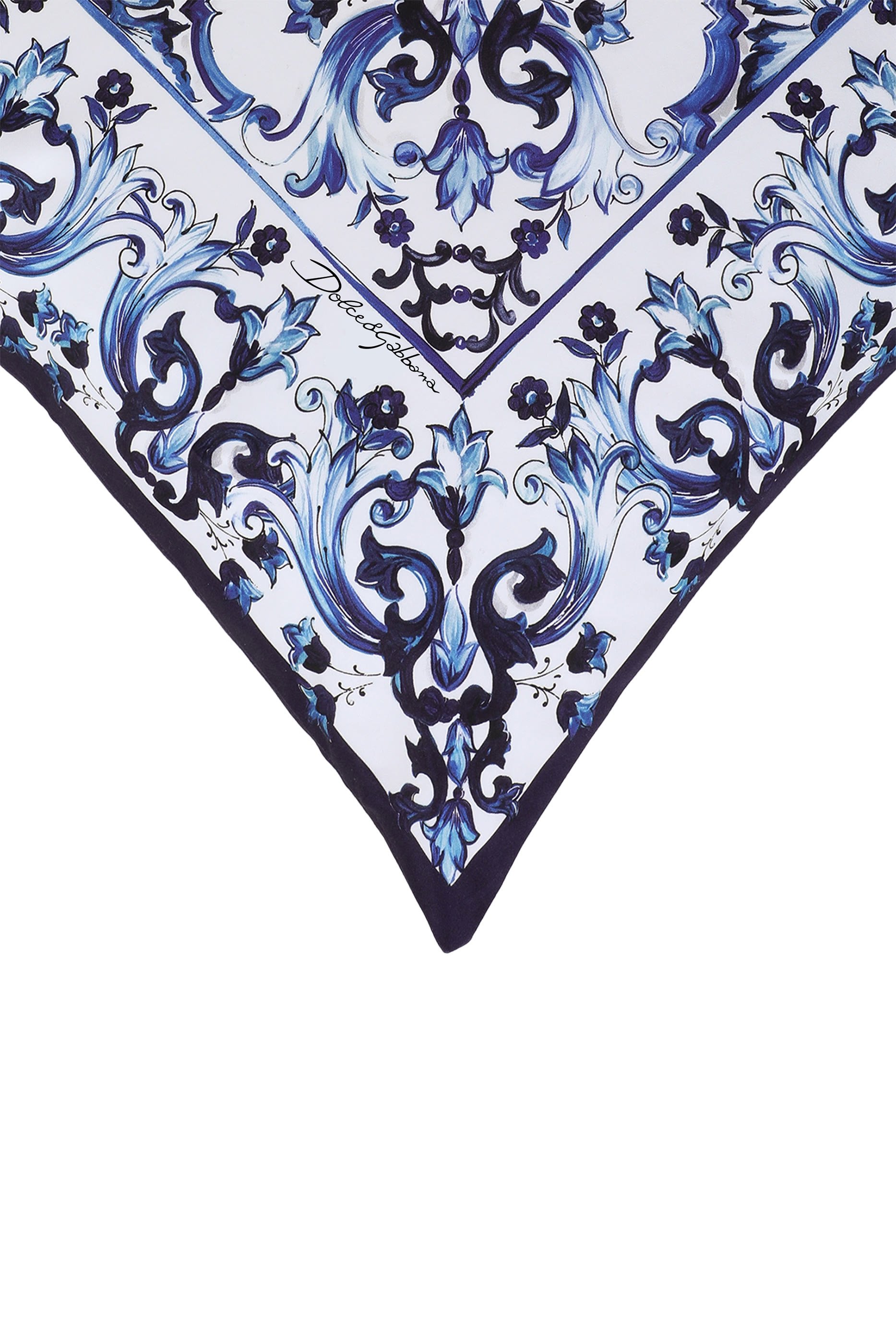 Blu Mediterraneo Duchesse Cotton Cushion Medium