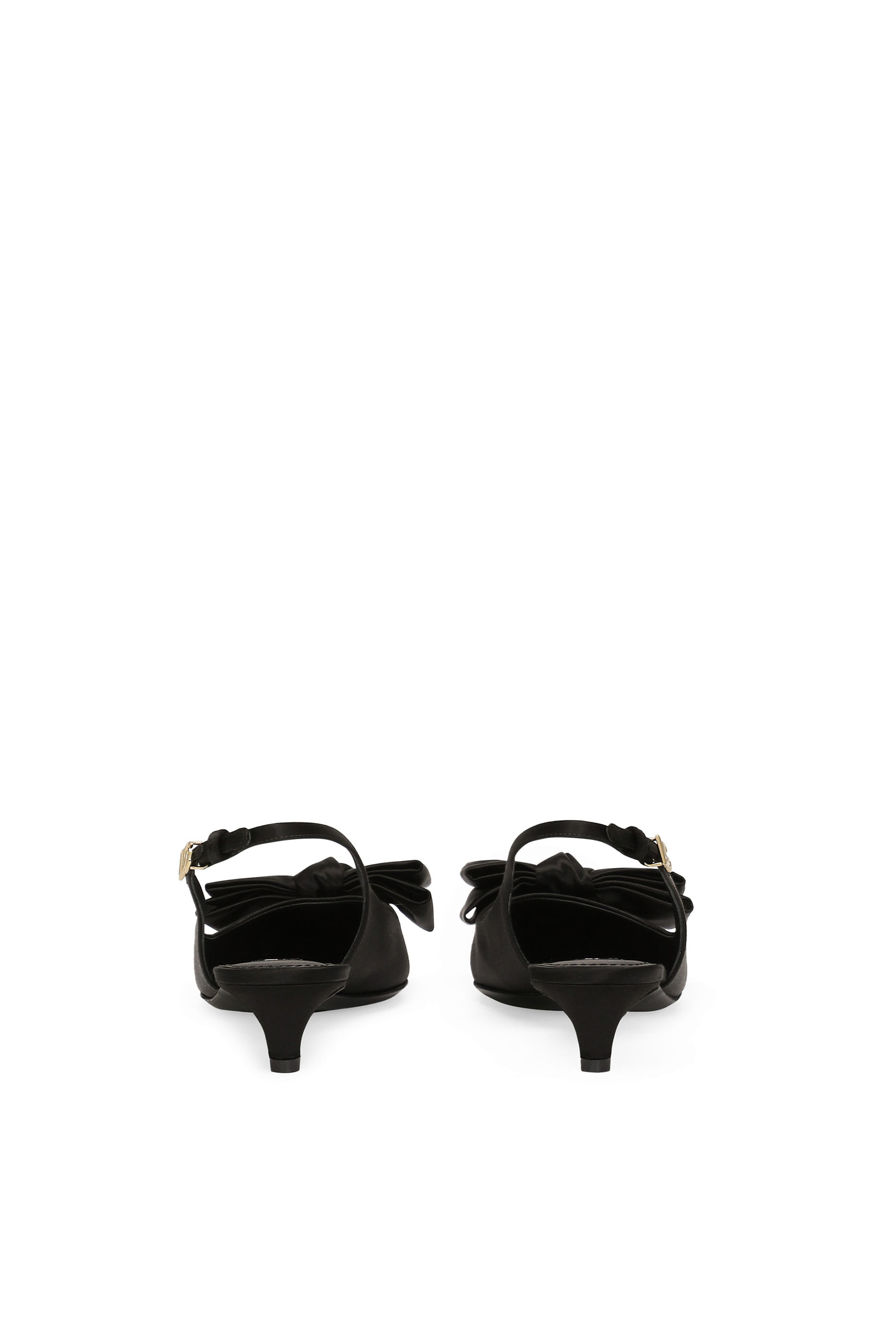 Satin Slingbacks with Bow Details