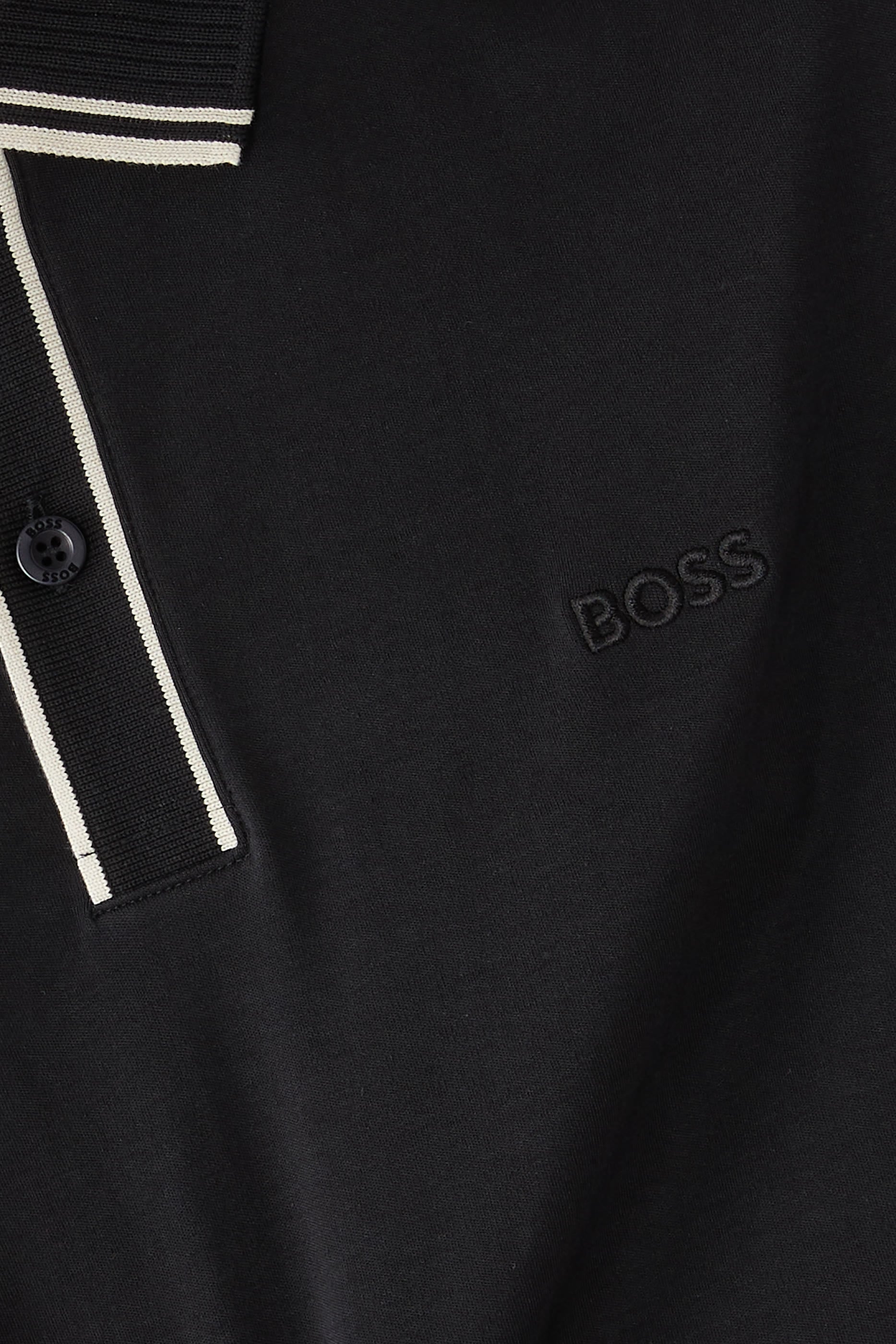 Striped Trim Polo Shirt