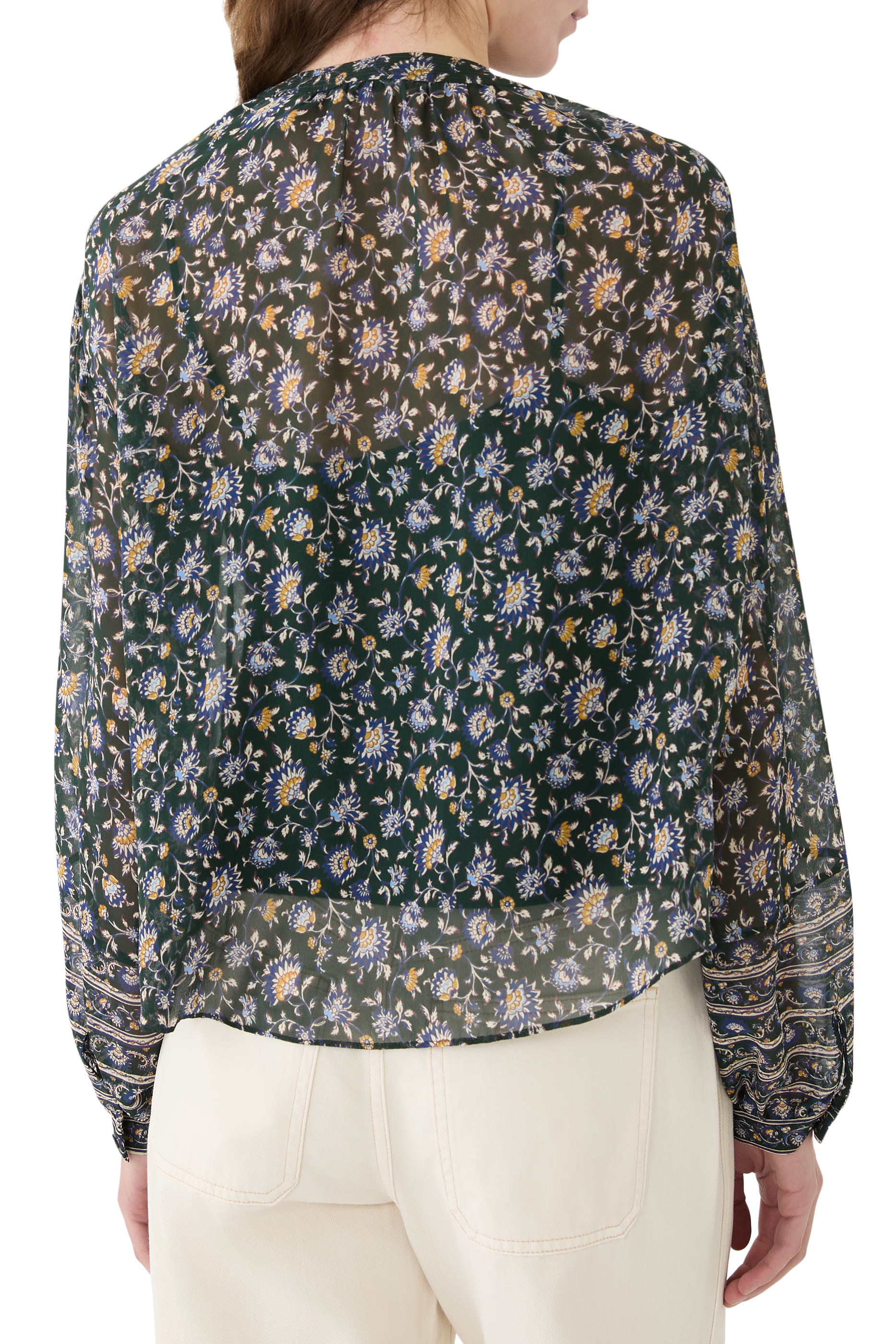 Lollie Floral Button-Down Blouse