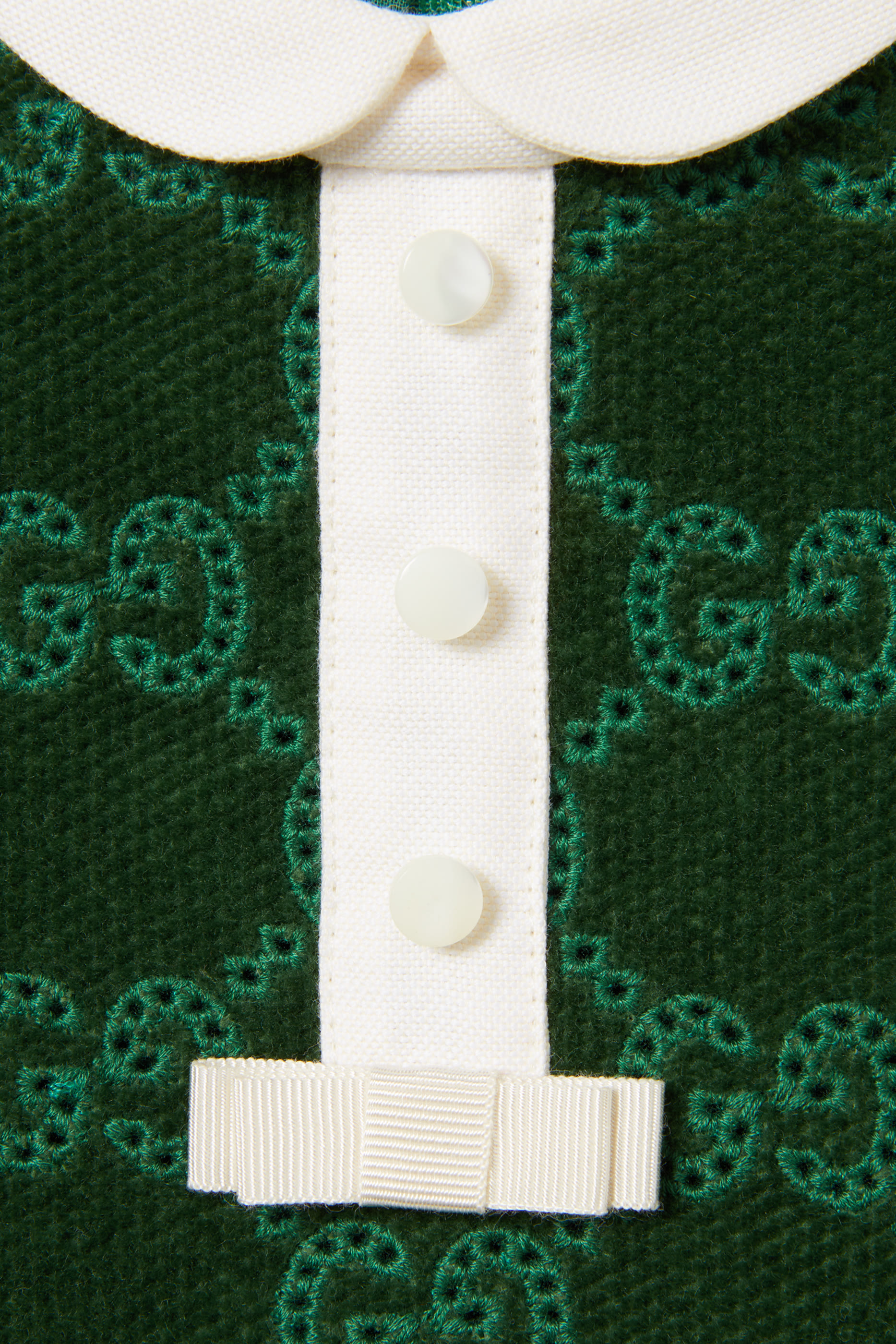 Kids GG Cotton Velvet Dress