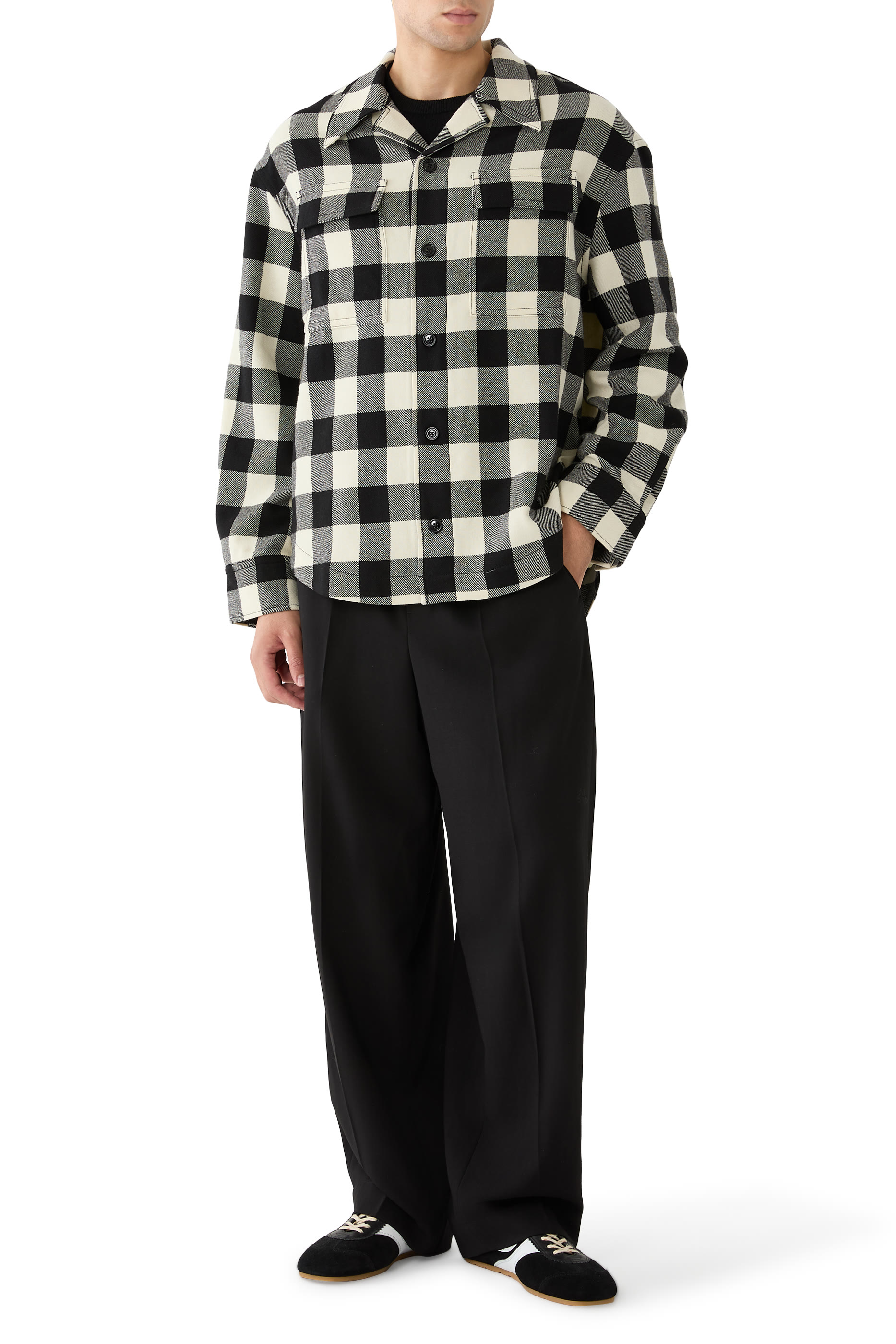 Wide Camp Collar Overshirt 
