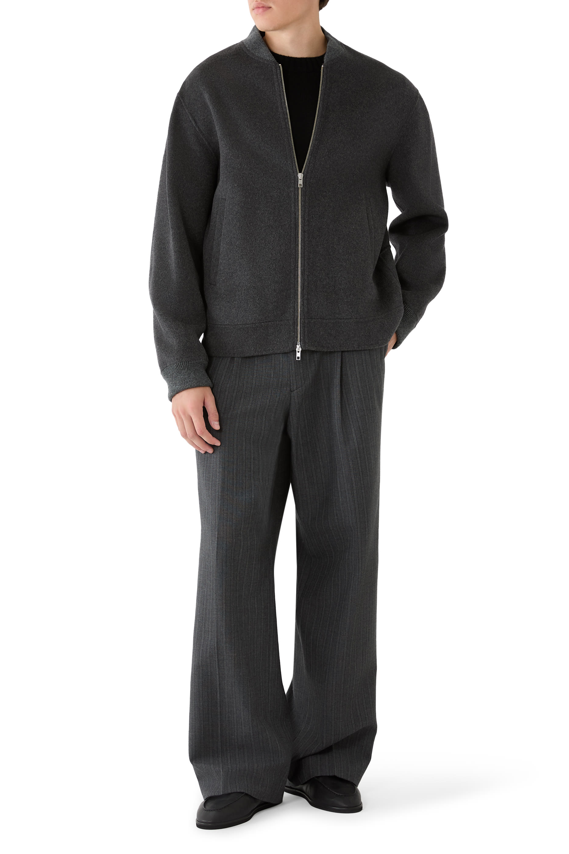 Wide Pleated Trousers