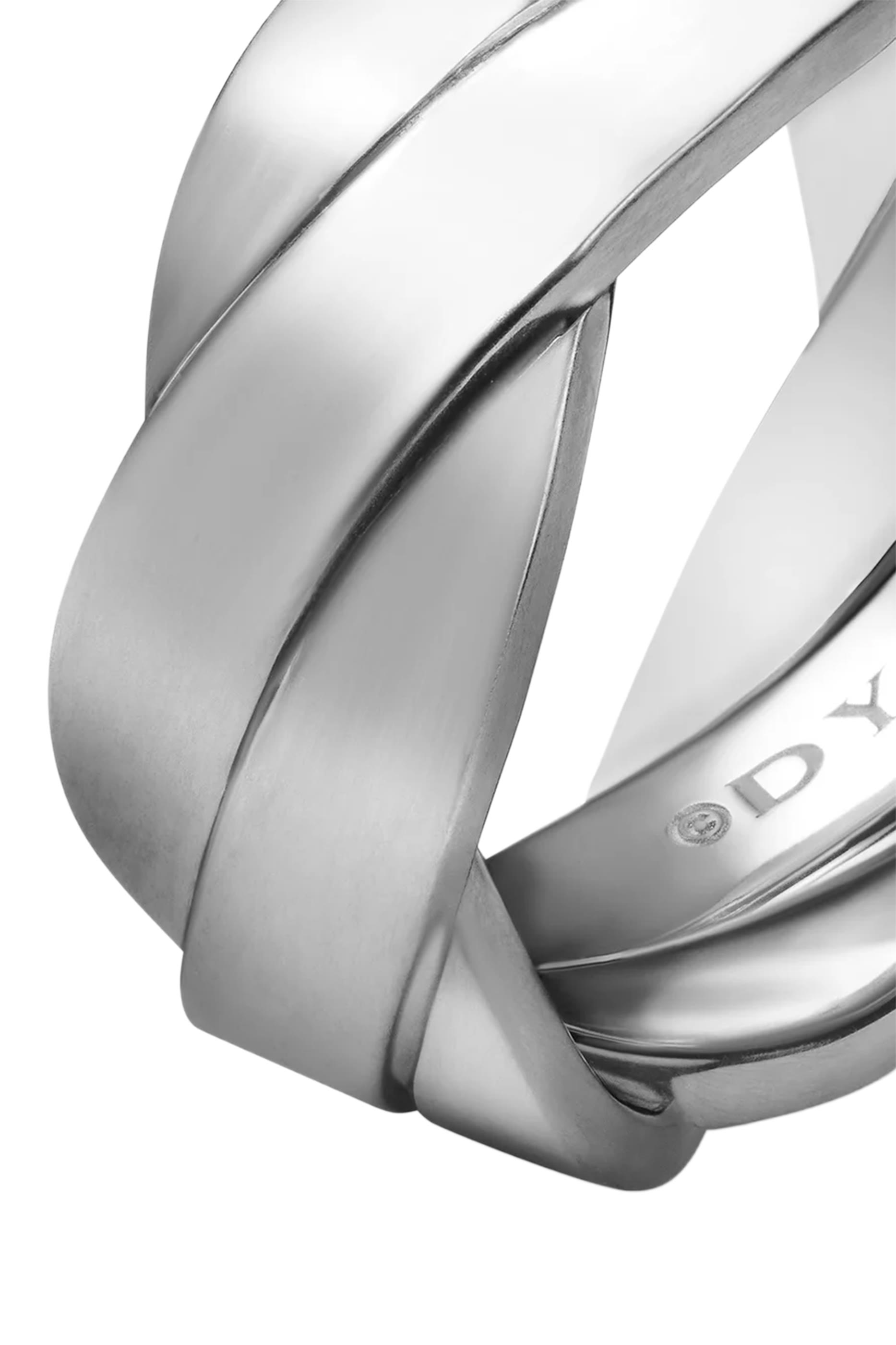 Streamline® Two Row Band Ring, Sterling Silver & Diamonds
