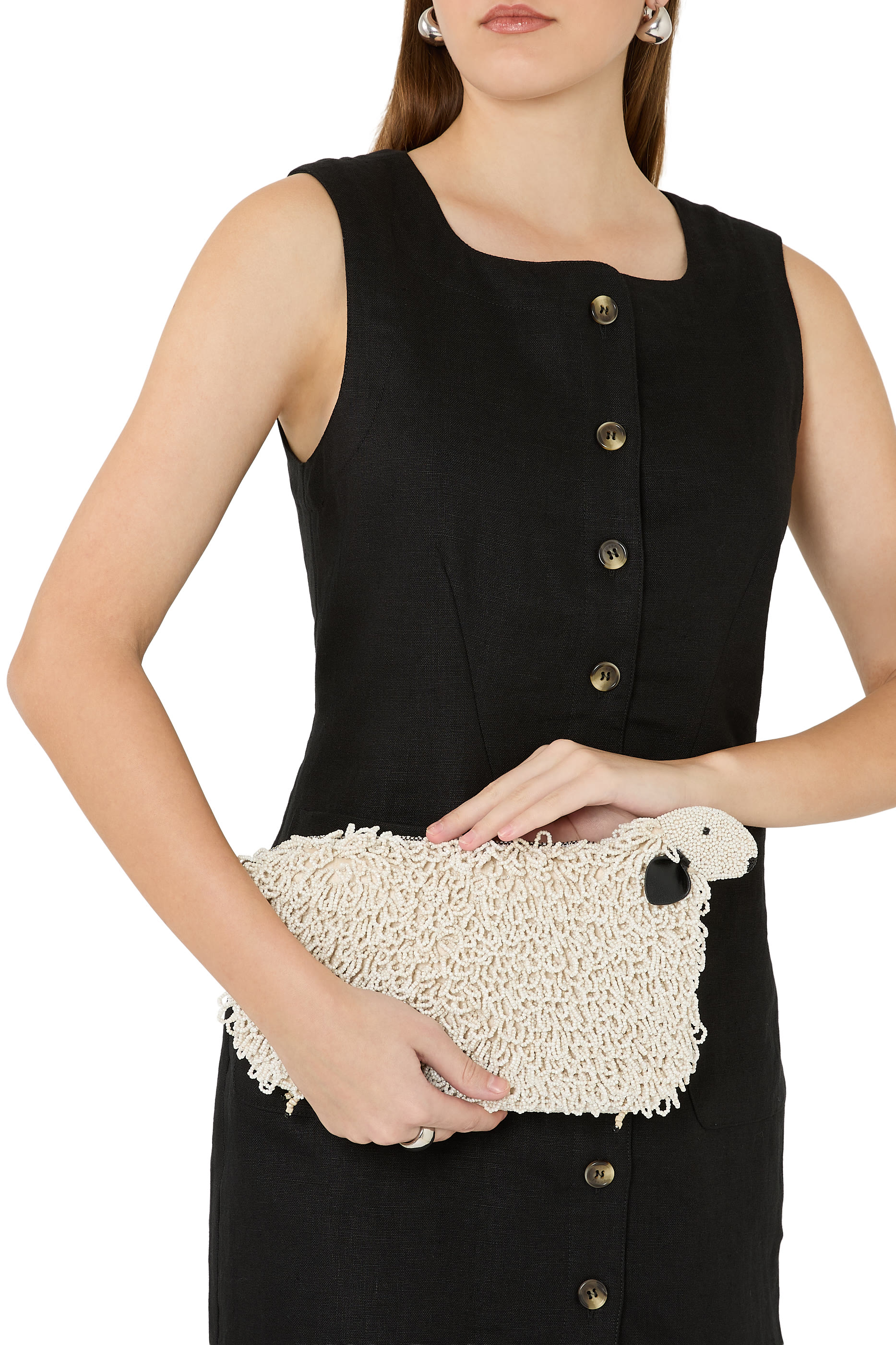 Dolly Beaded Clutch