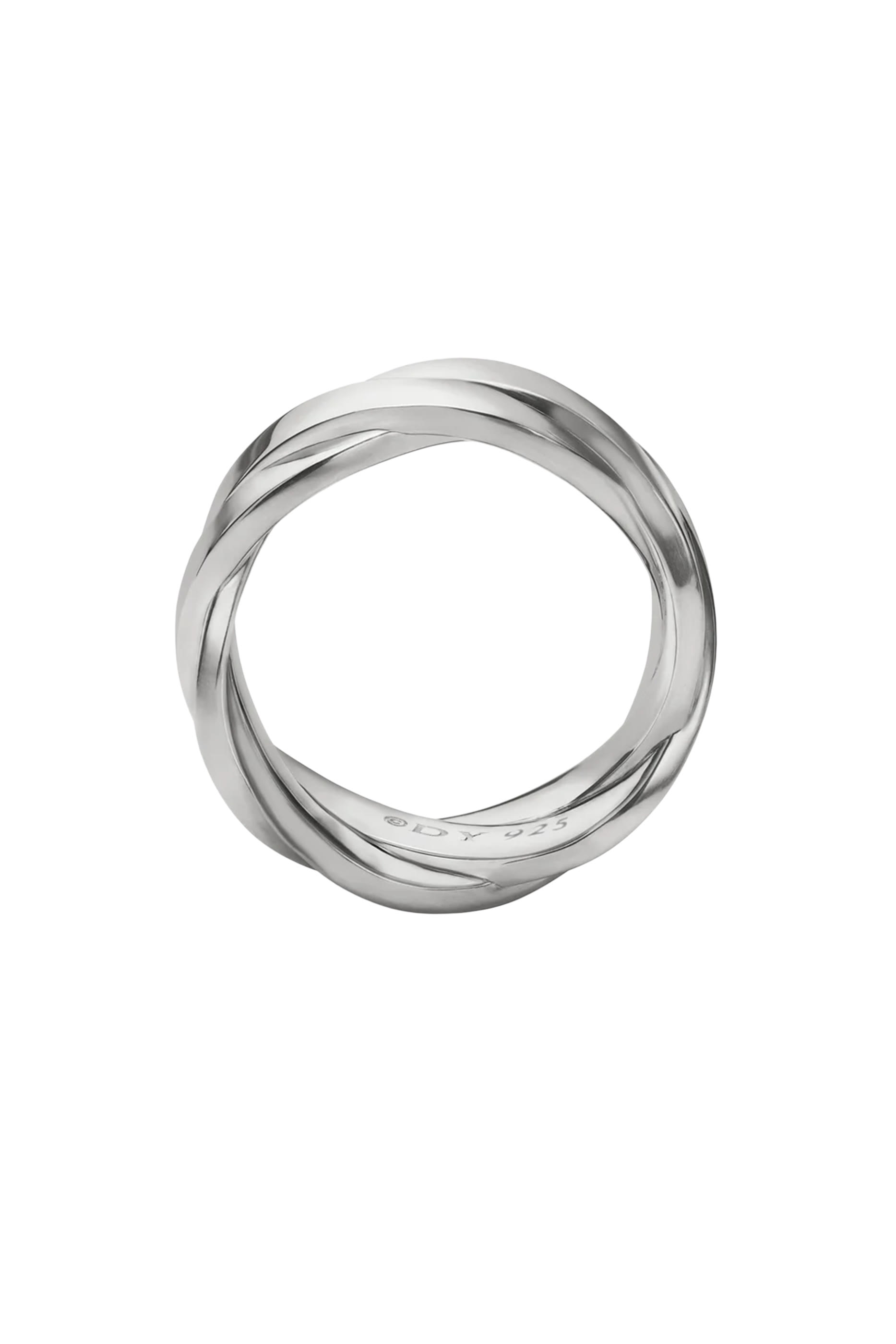 Streamline® Two Row Band Ring, Sterling Silver & Diamonds