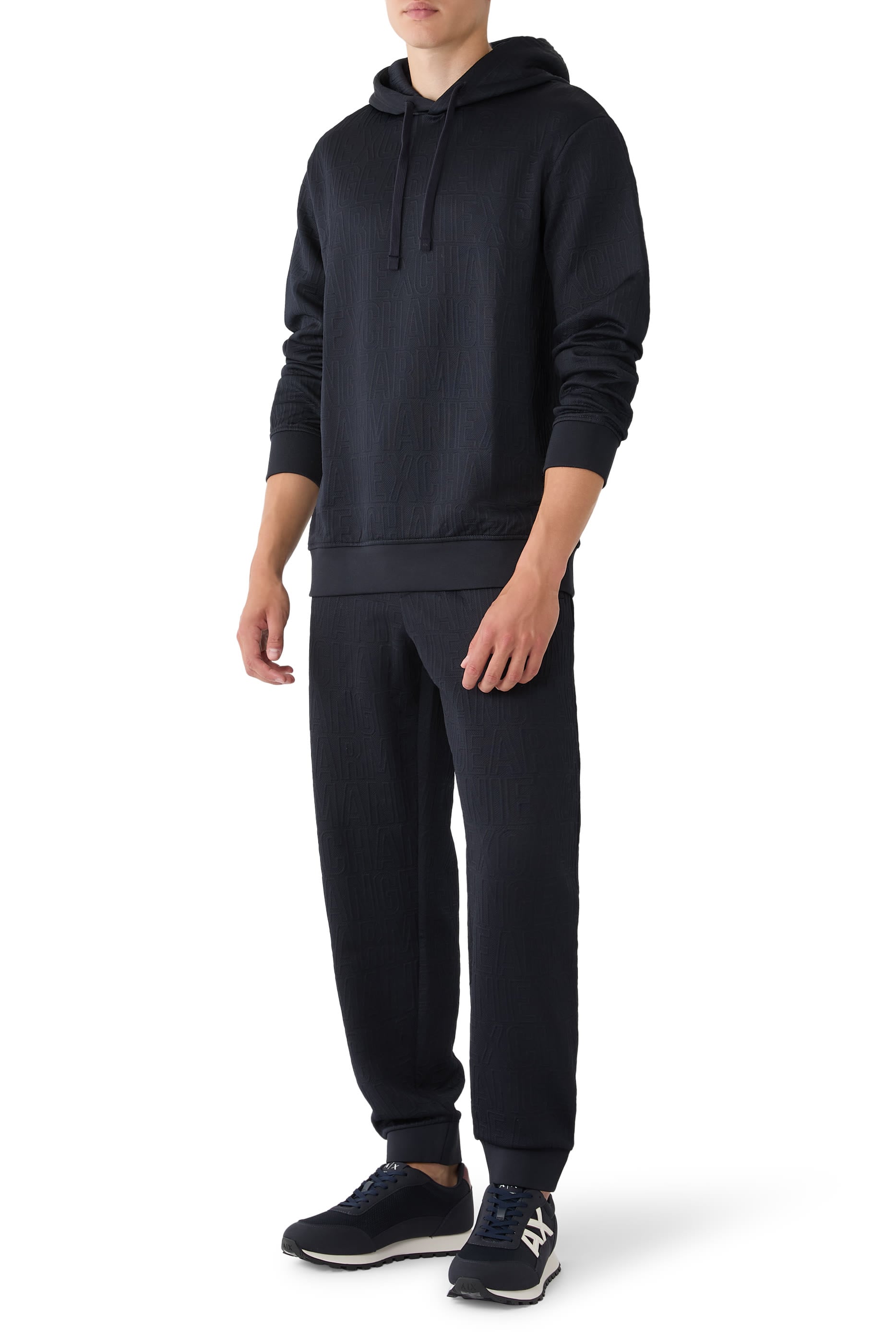 Allover Logo Hooded Sweatshirt