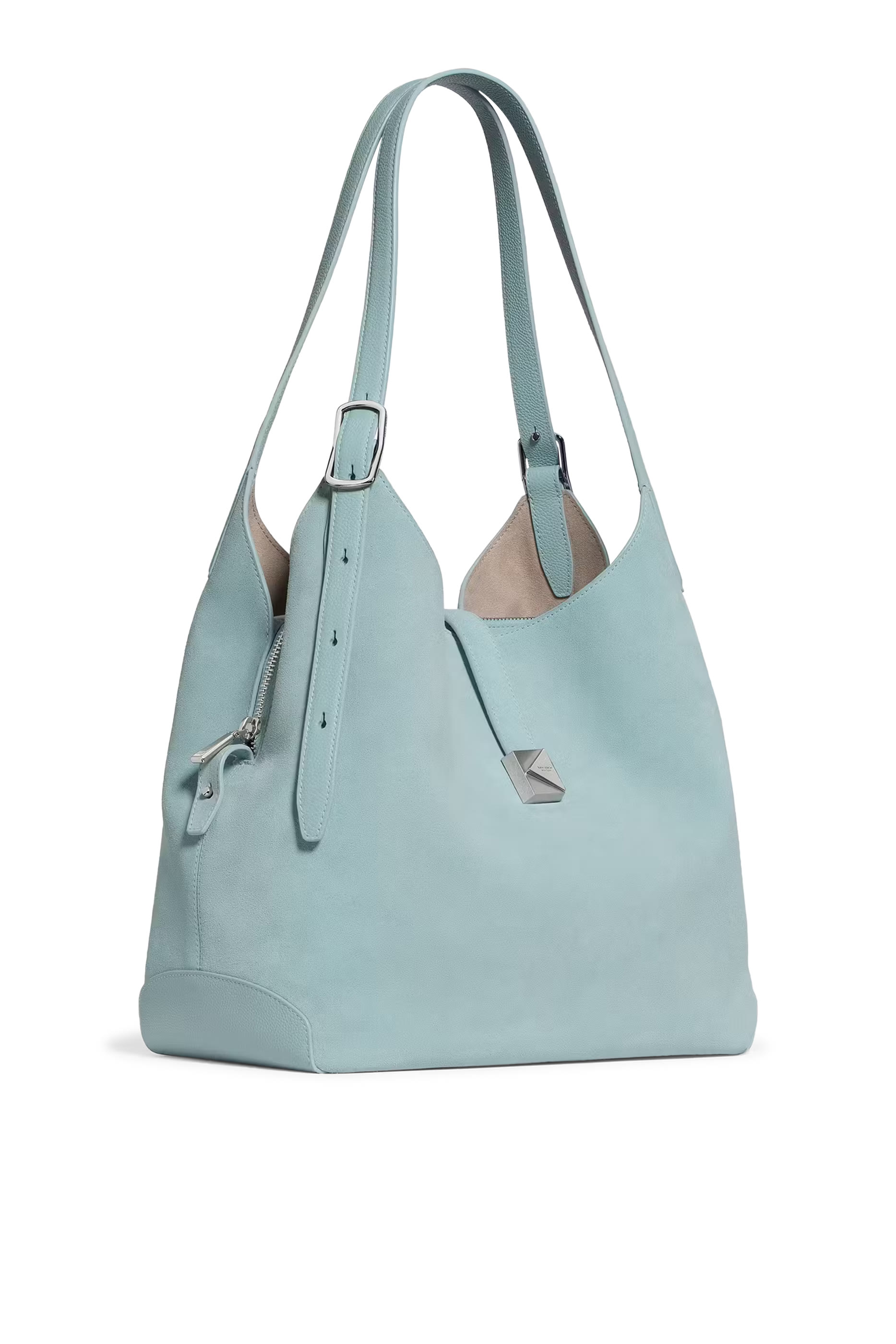Deco Suede Crossbody Tote Bag